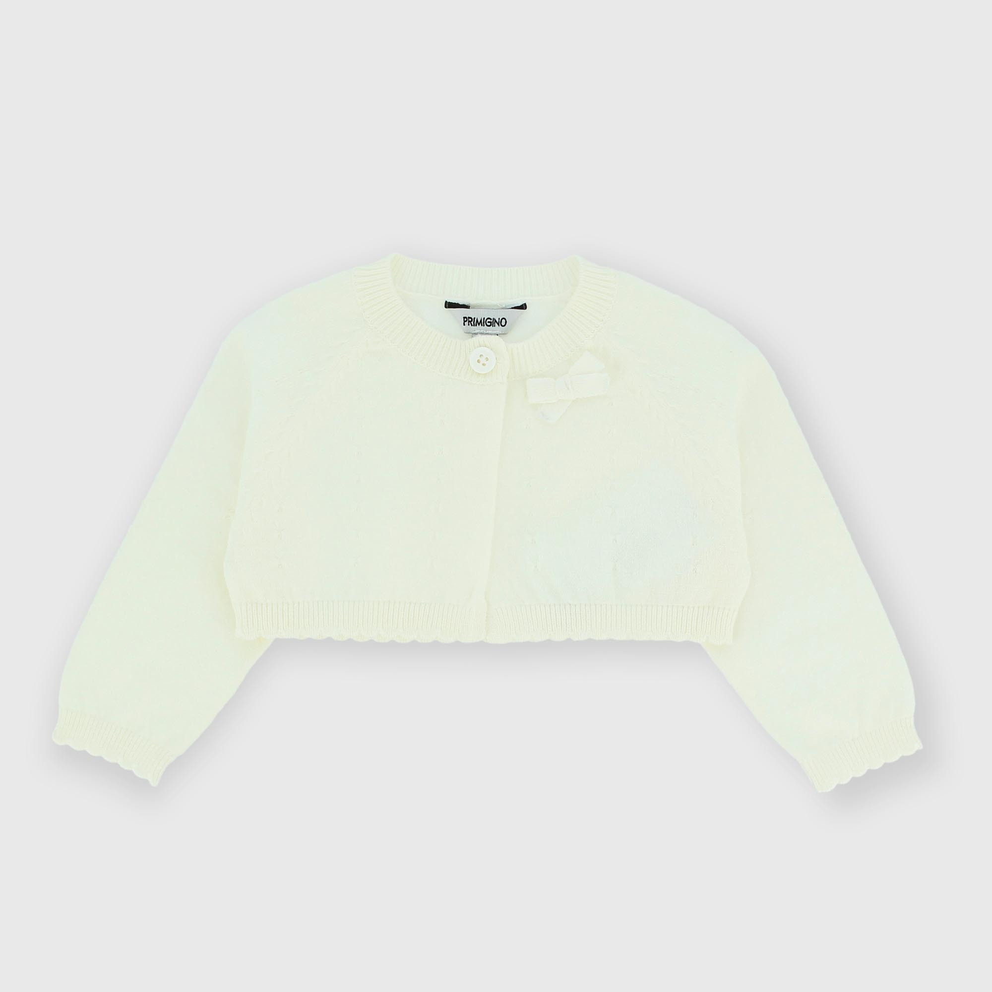 Cardigan pour fillette blanc