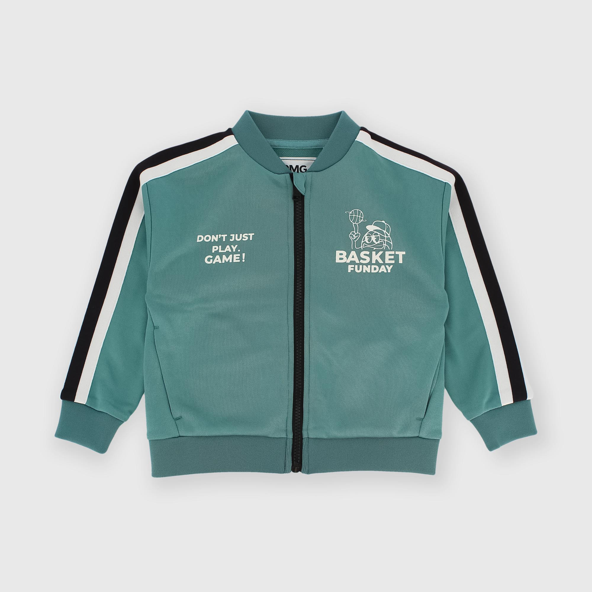 Camiseta con cremallera para niño verde