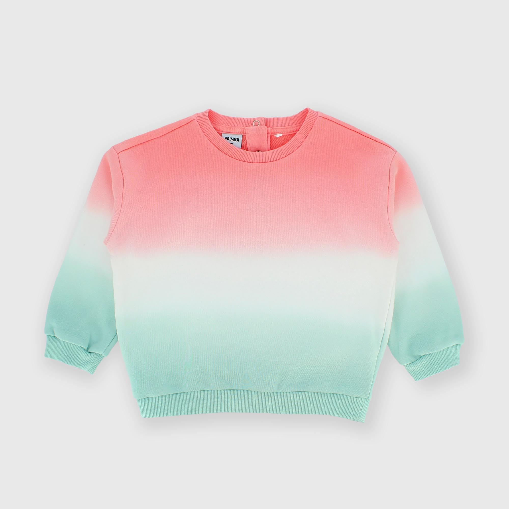 Camiseta con cuello redondo de felpa para niña rosa