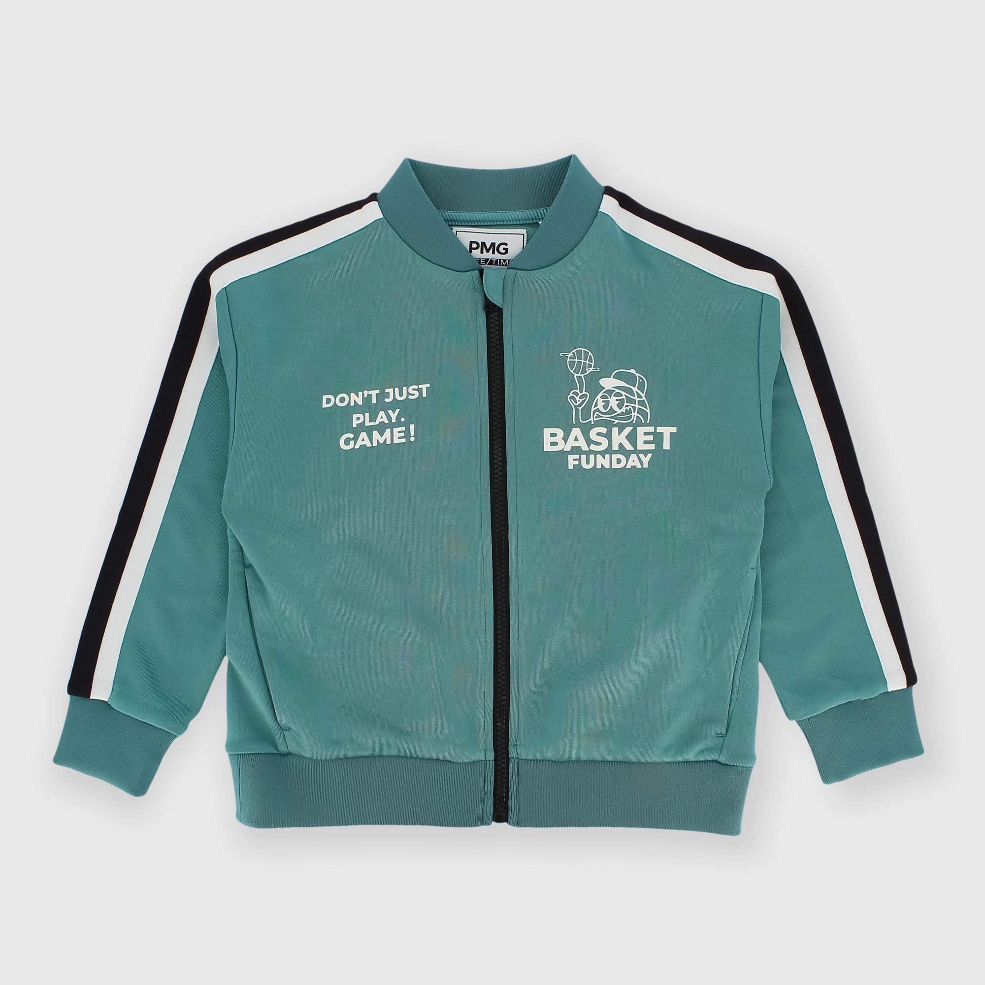 Camiseta con cremallera para niño verde