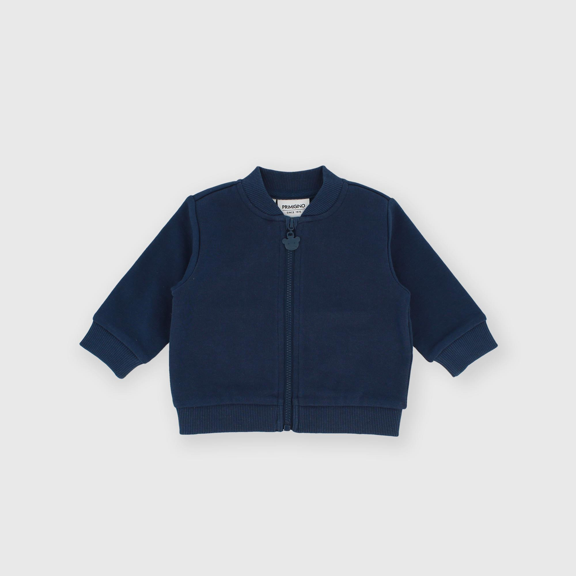 Синяя толстовка на молнии для мальчиков Толстовка