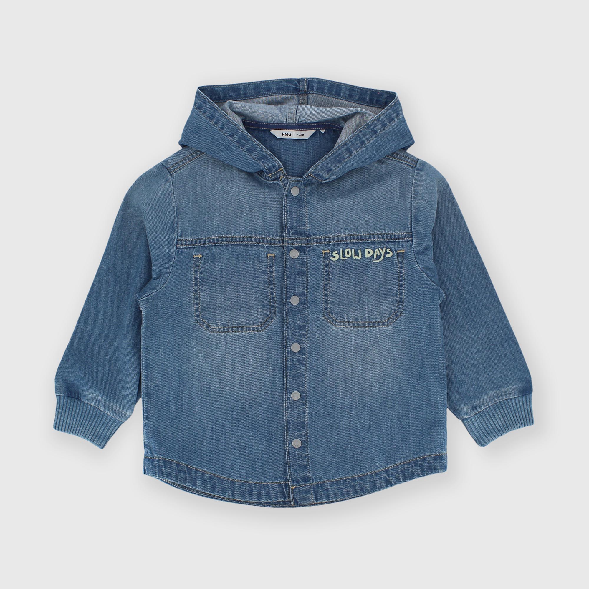 Chemise en jeans pour garçon bleu