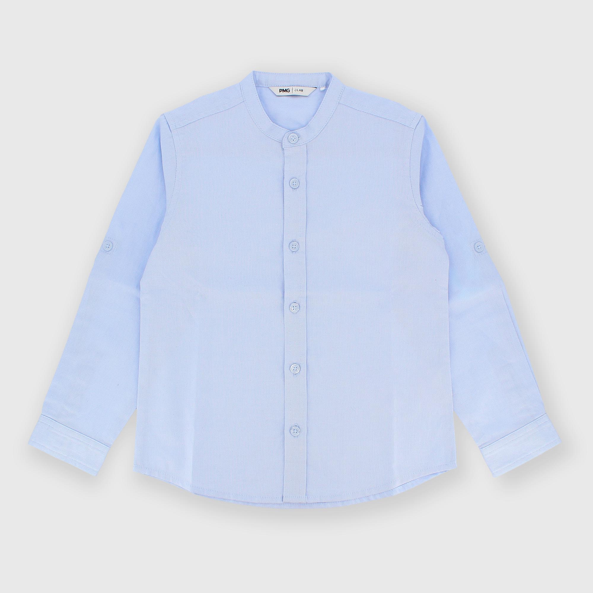 Camisa de algodón para niño azul