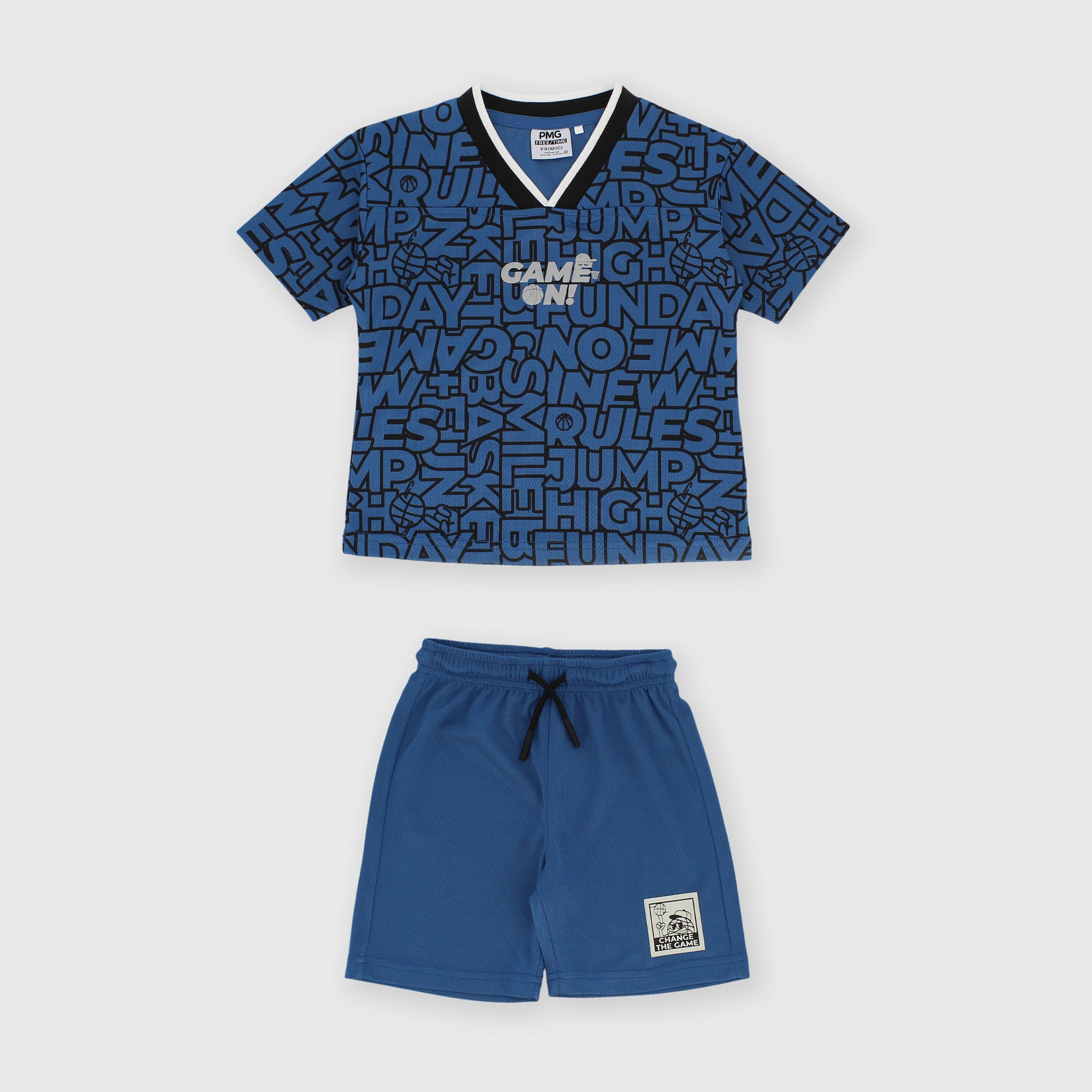 Conjunto combinado para niño azul