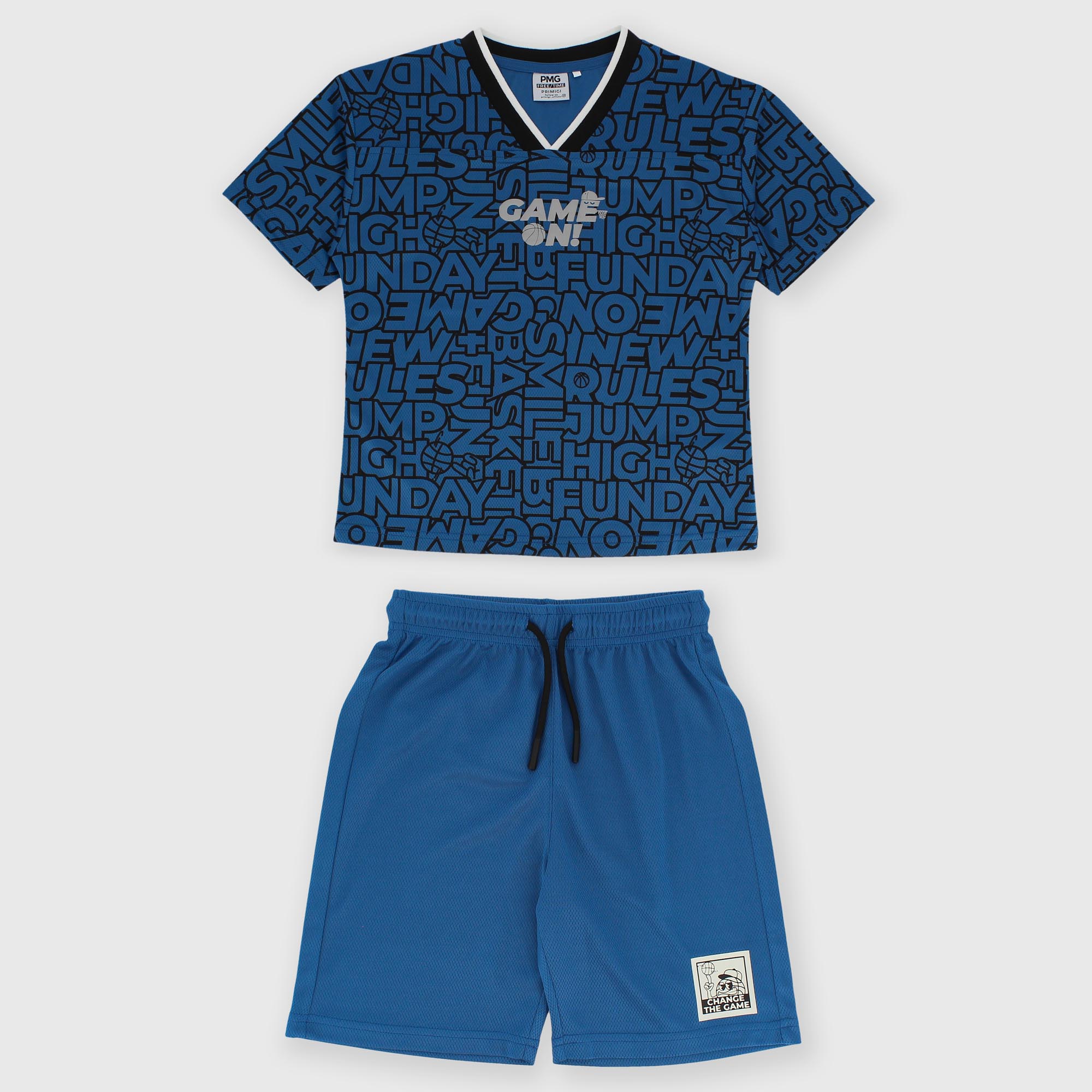 Conjunto combinado para niño azul