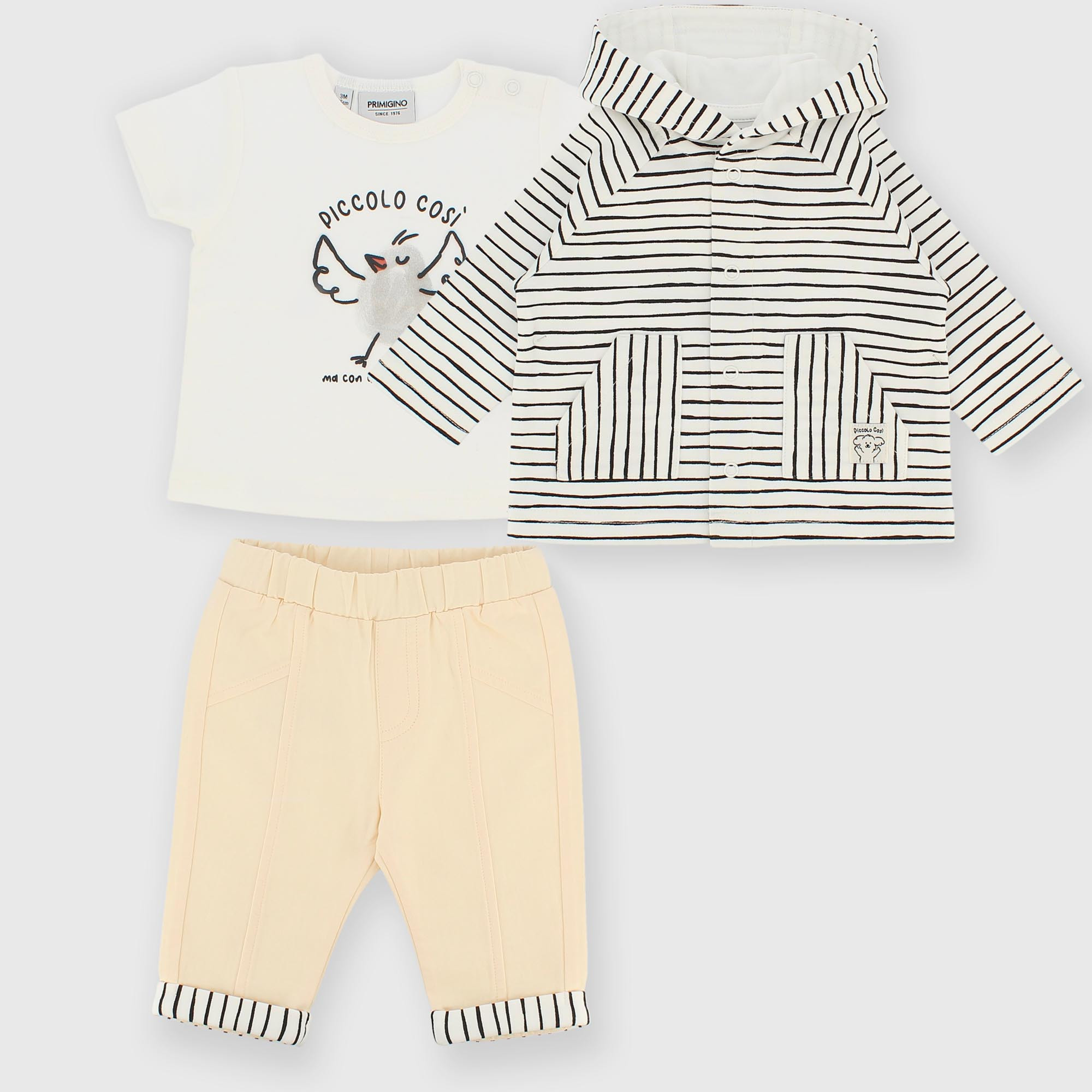 Комплект из футера для мальчика белый