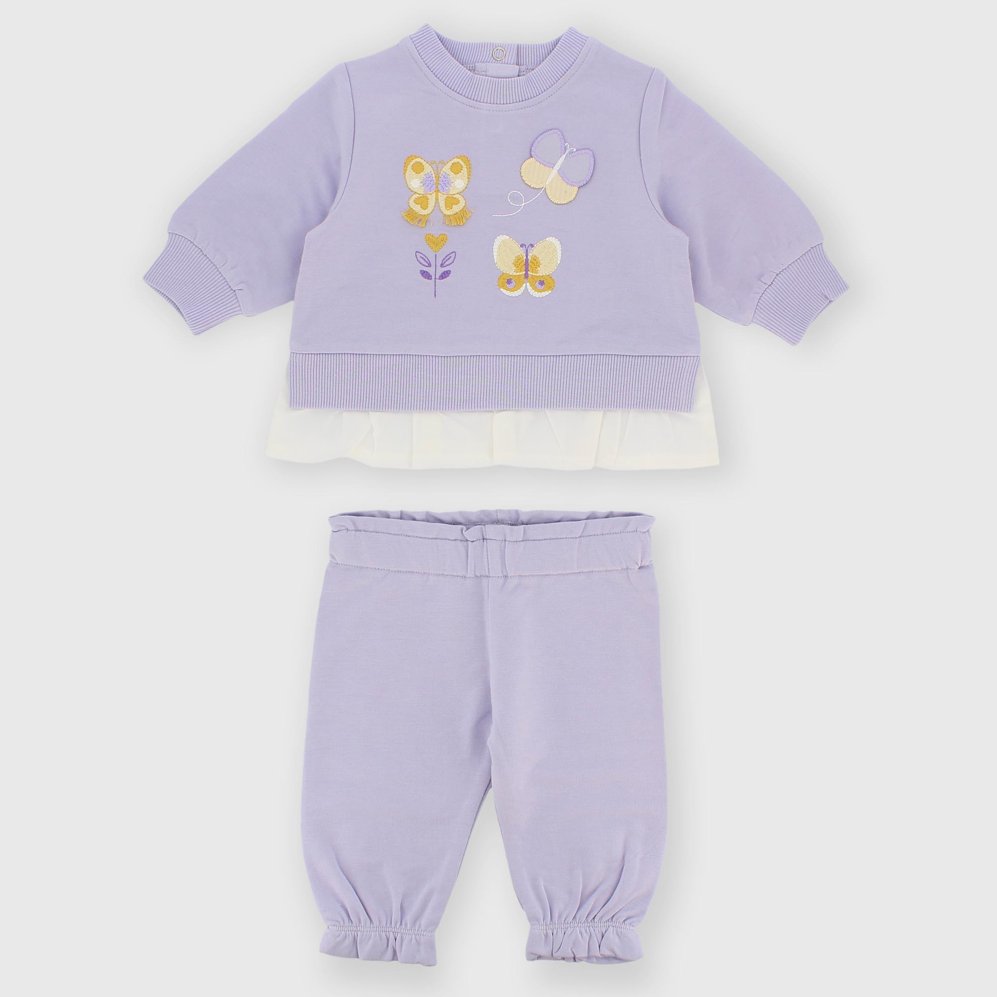 Kit assorti en sweat-shirt pour fillette violet