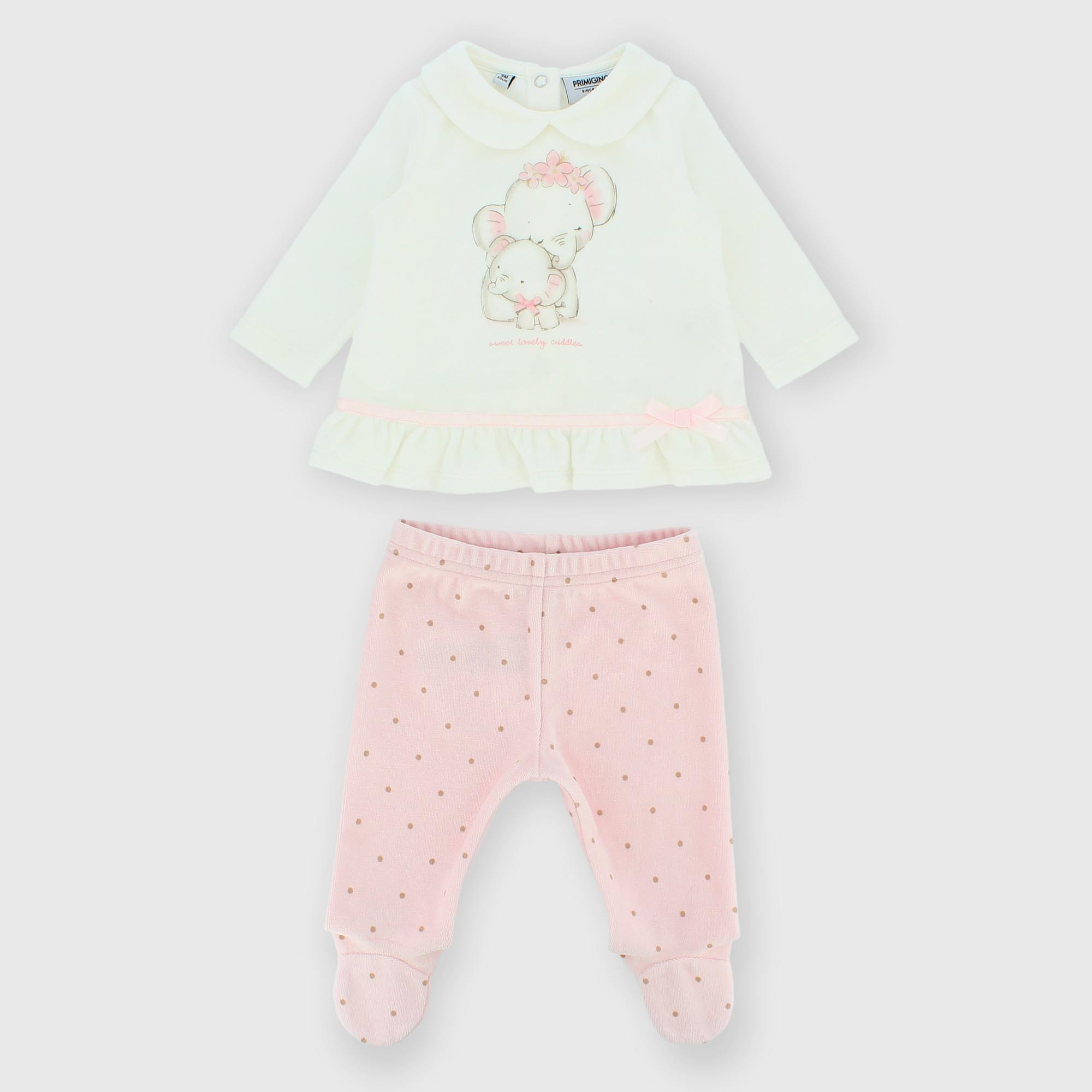 Barboteuse en chenille pour fillette blanc