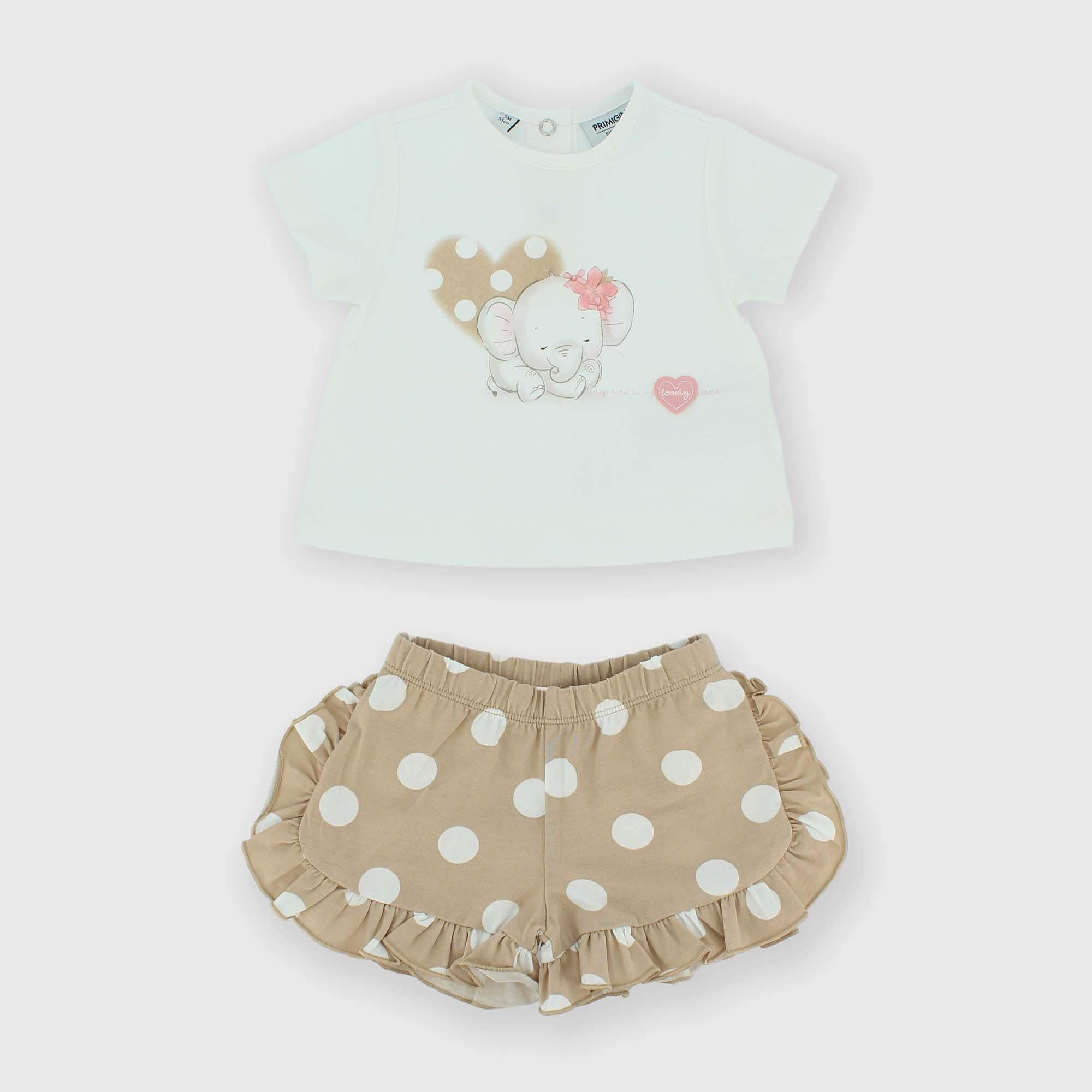 Kit assorti en coton pour fillette blanc