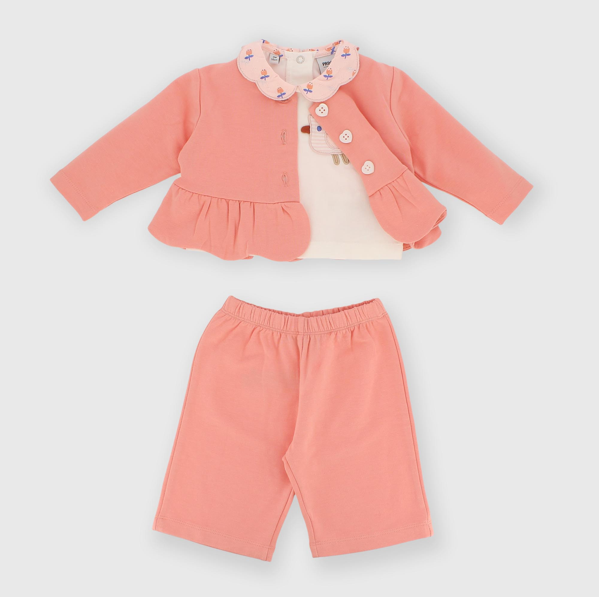 Kit assorti en sweat-shirt pour fillette rose