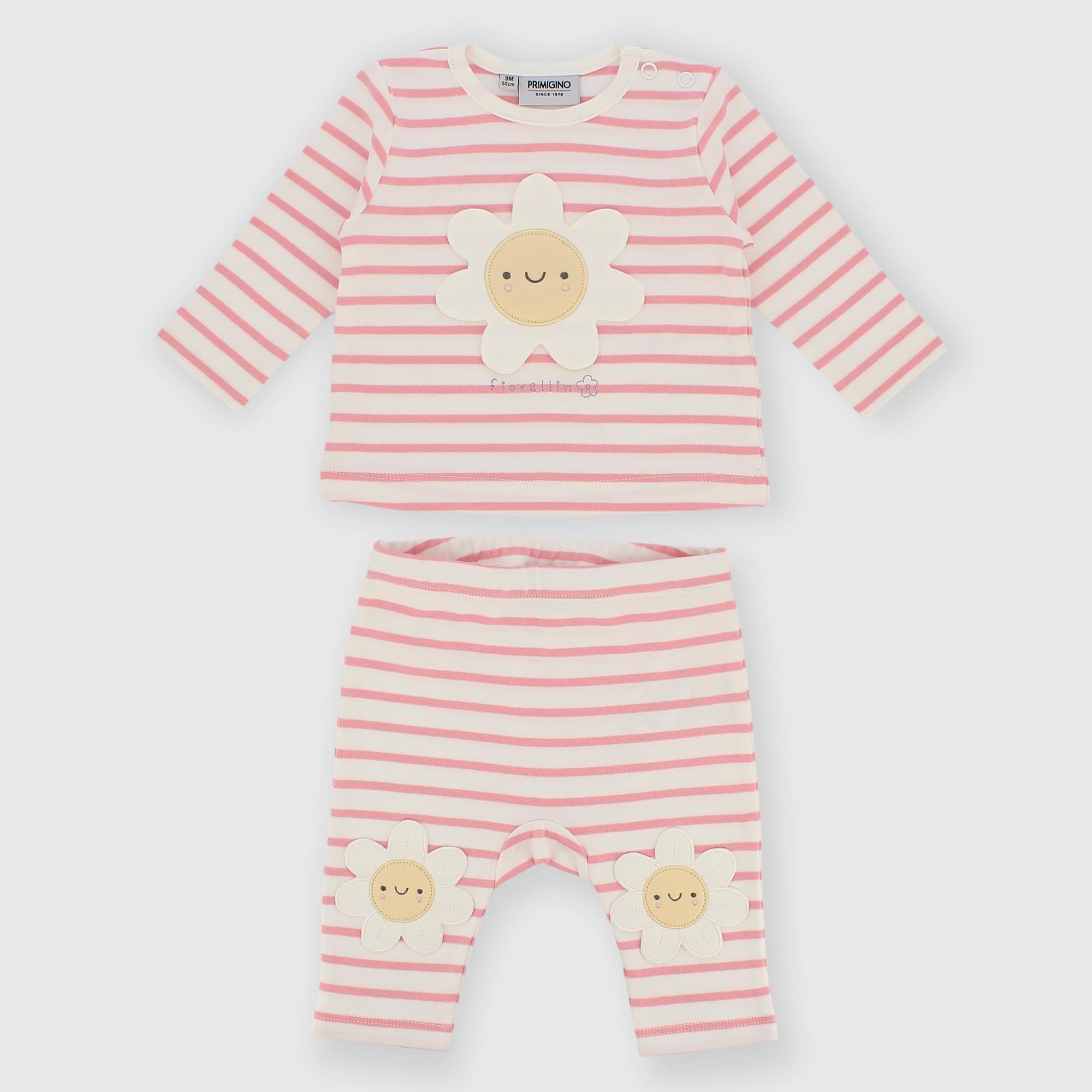 Kit assorti en coton interlock pour fillette blanc