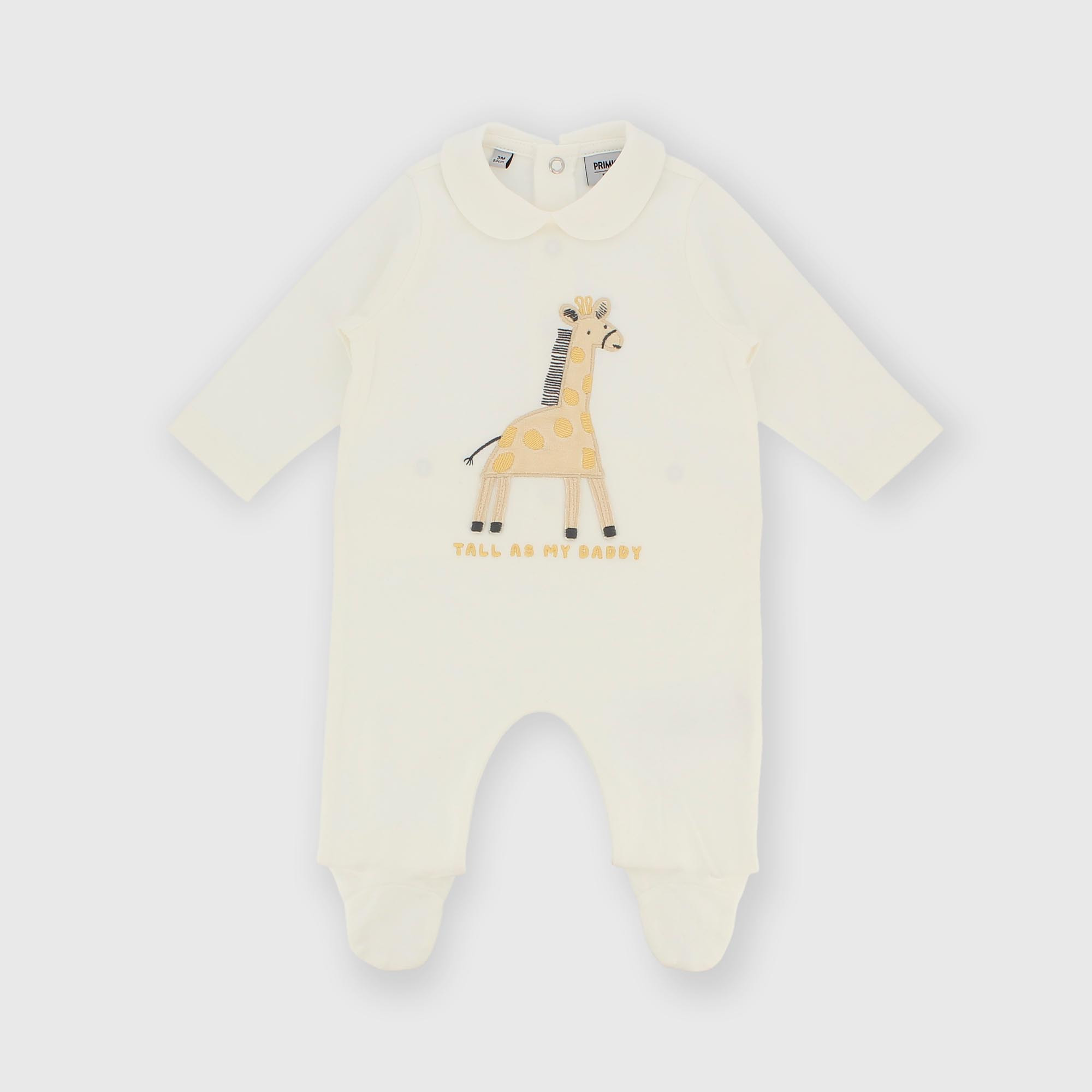 Комбинезон из хлопка интерлок для мальчика белый