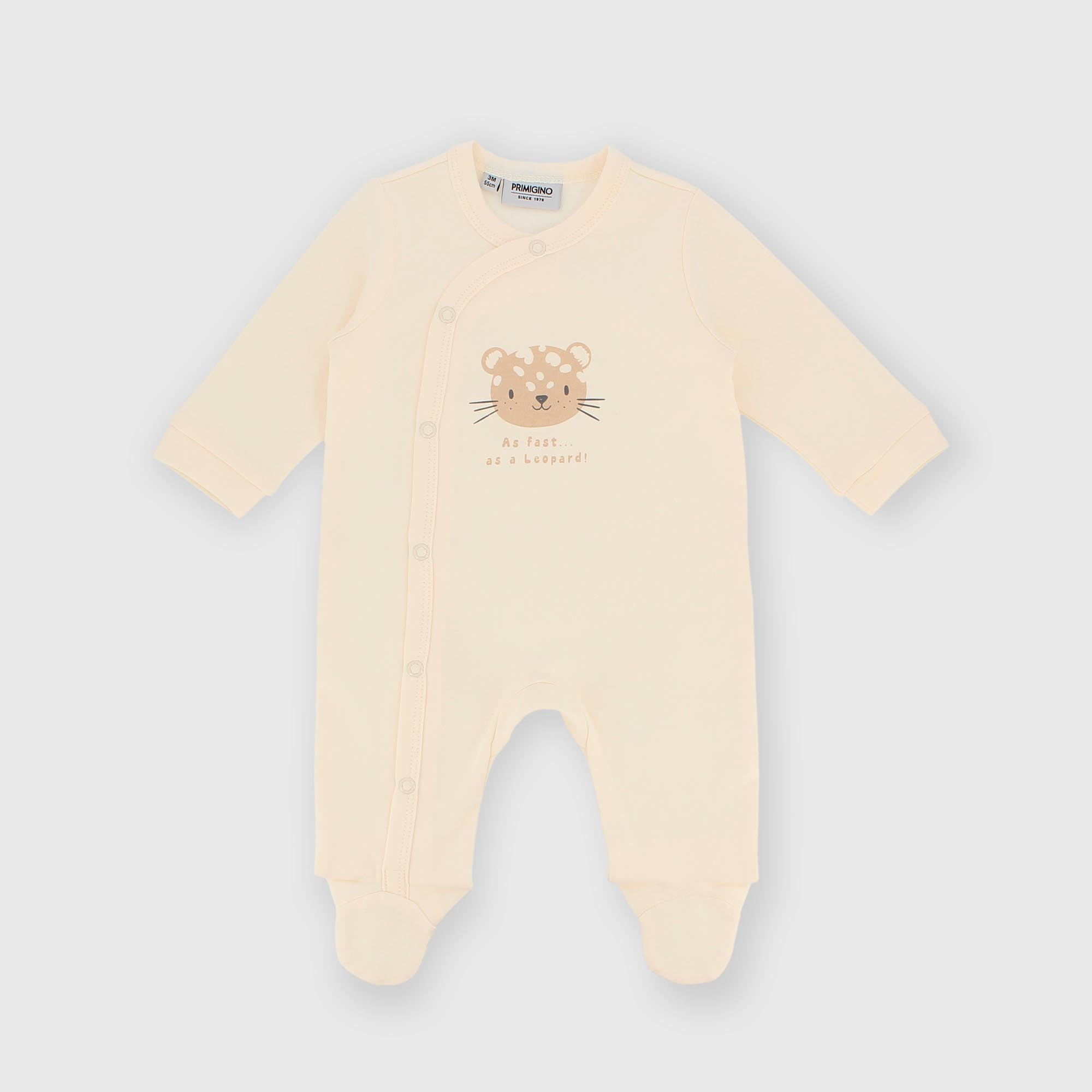 Комбинезон из хлопка интерлок для мальчика белый