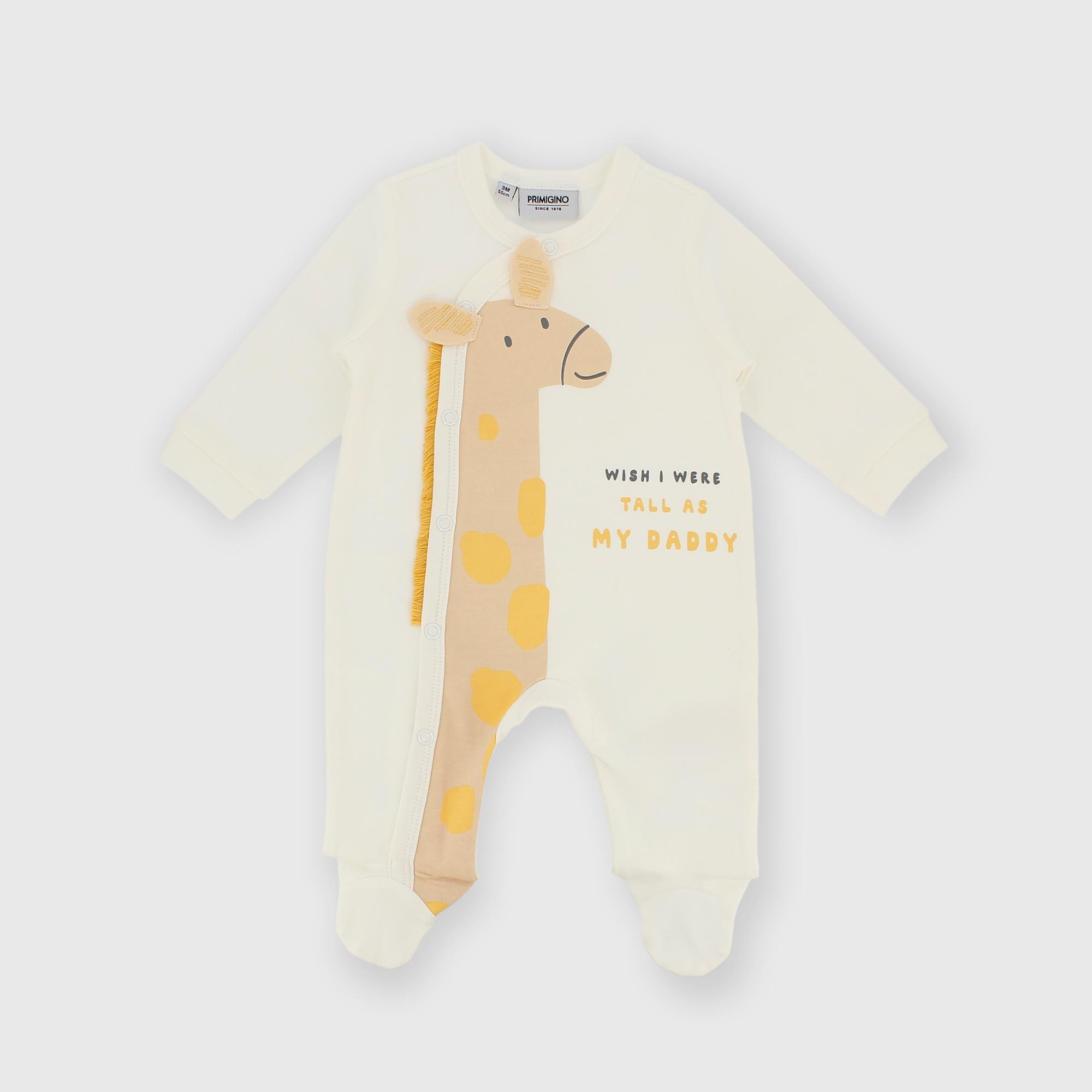 Комбинезон из хлопка интерлок для мальчика белый