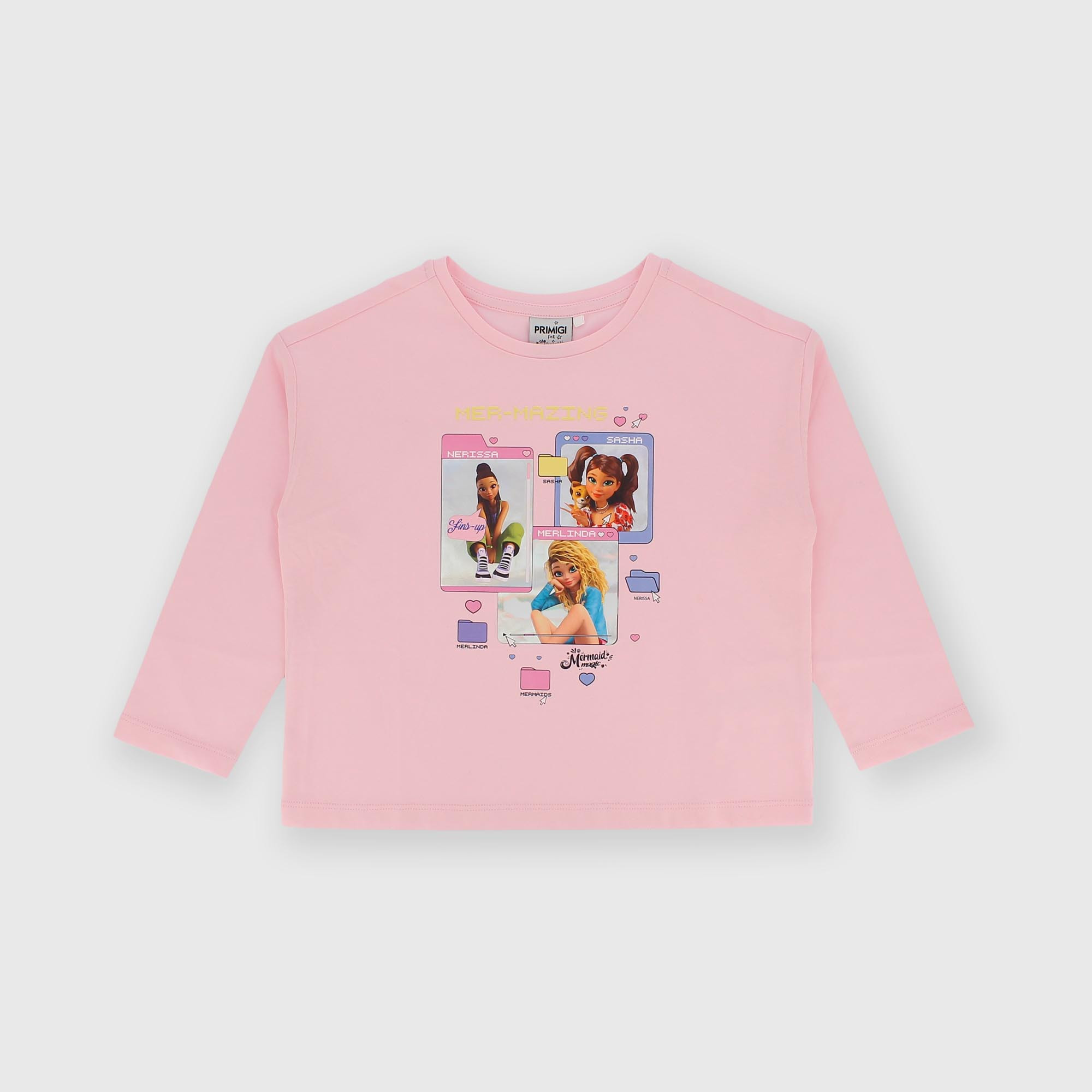 Camiseta con mangas largas rosa Mermaid Magic™