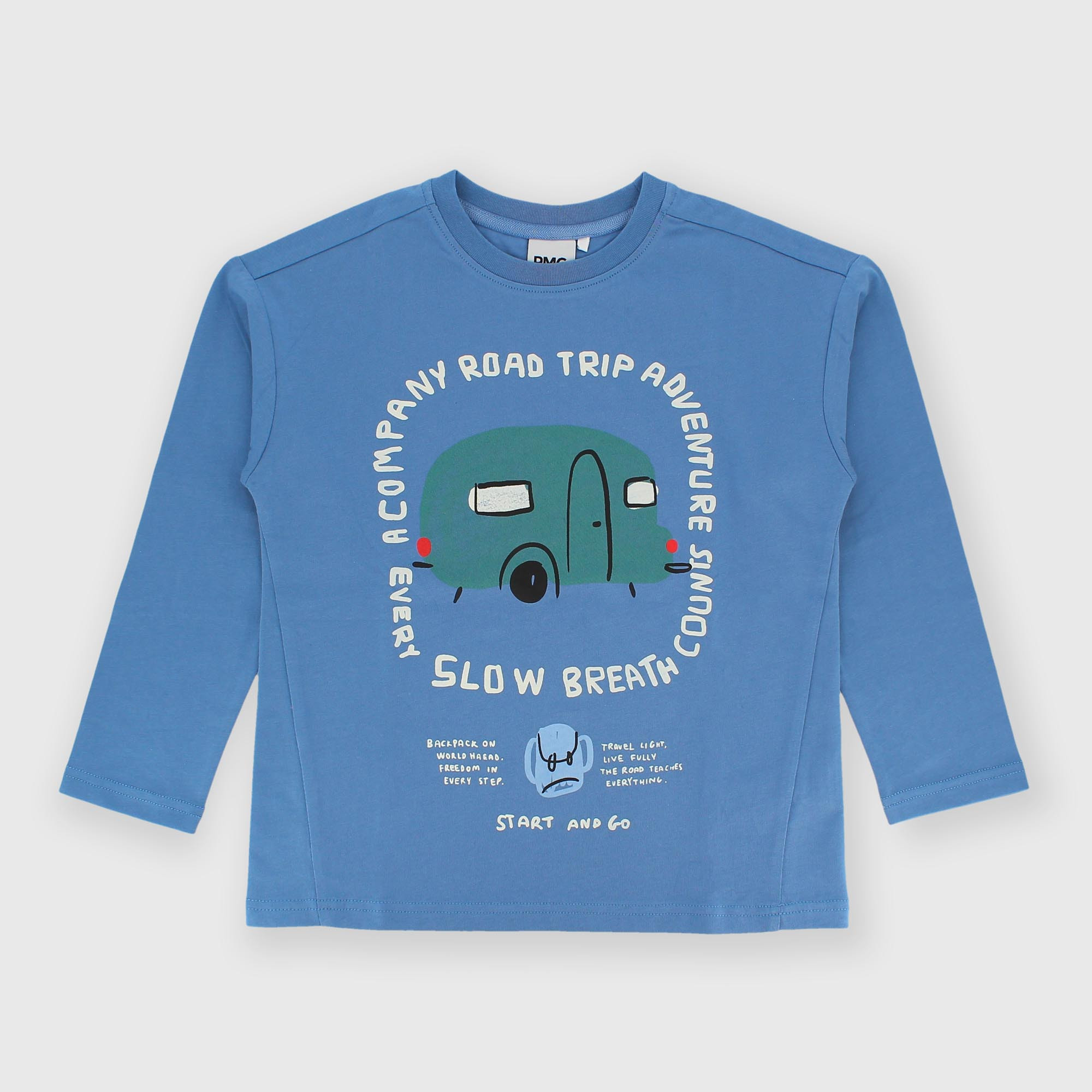 Белая детская футболка с длинными рукавами для мальчика