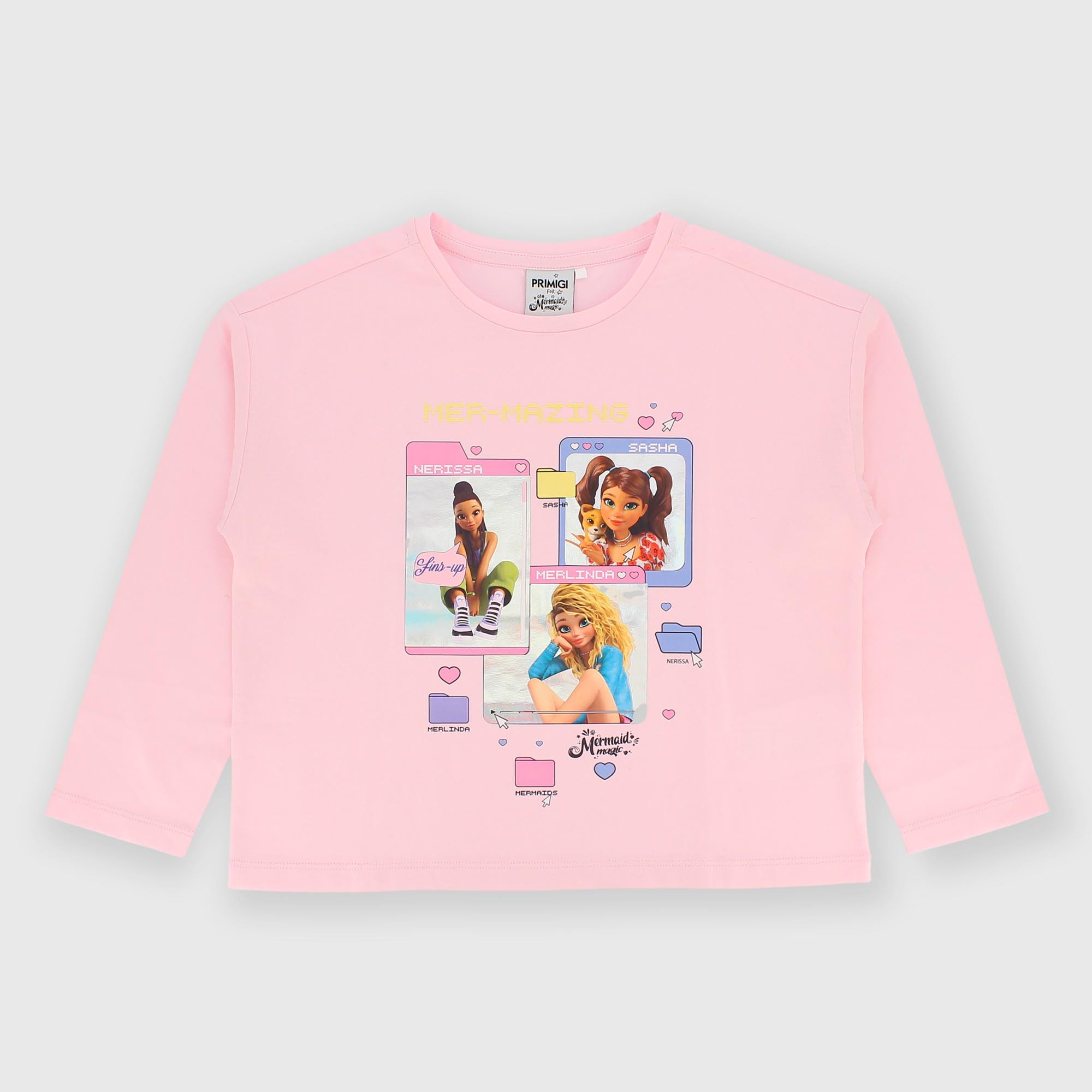 Camiseta con mangas largas rosa Mermaid Magic™