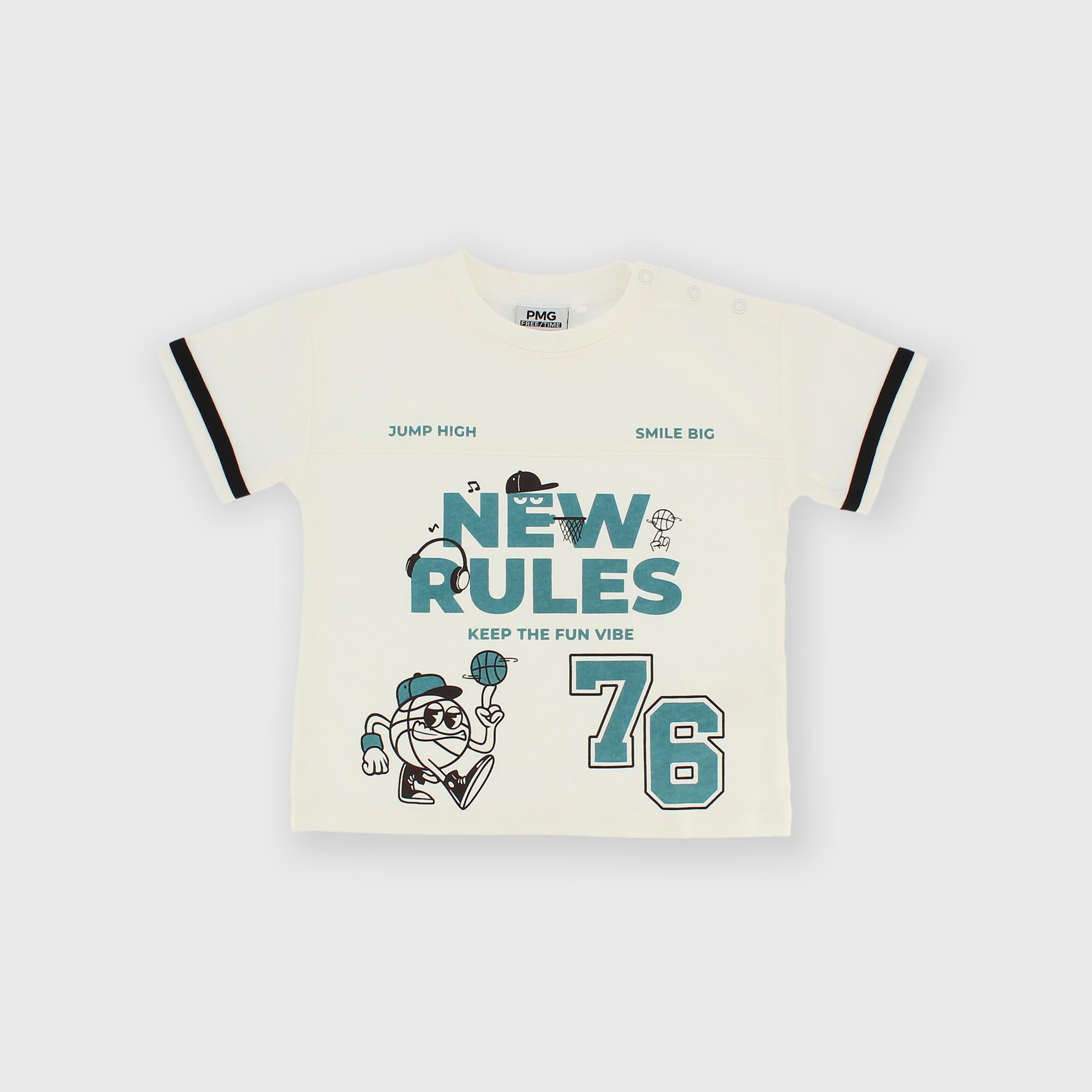 Camiseta de jersey para niño blanco