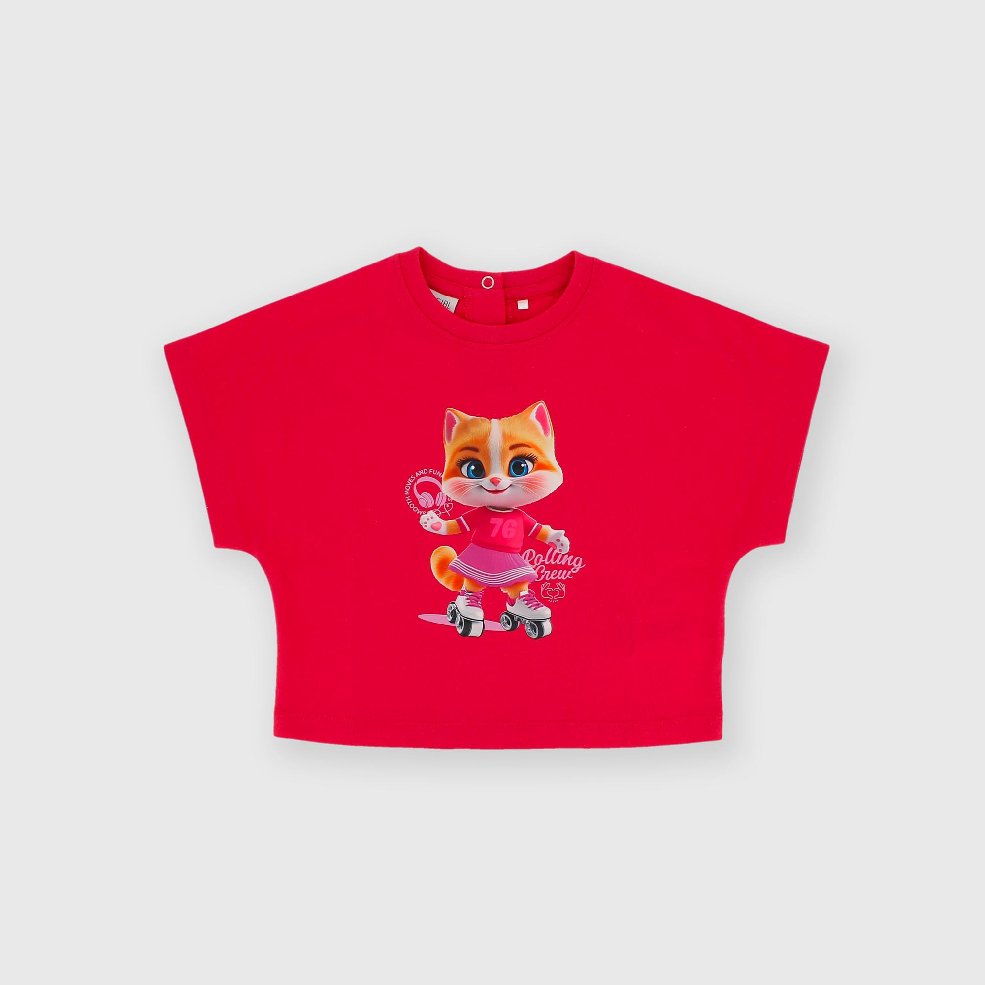 Camiseta de jersey para niña rojo