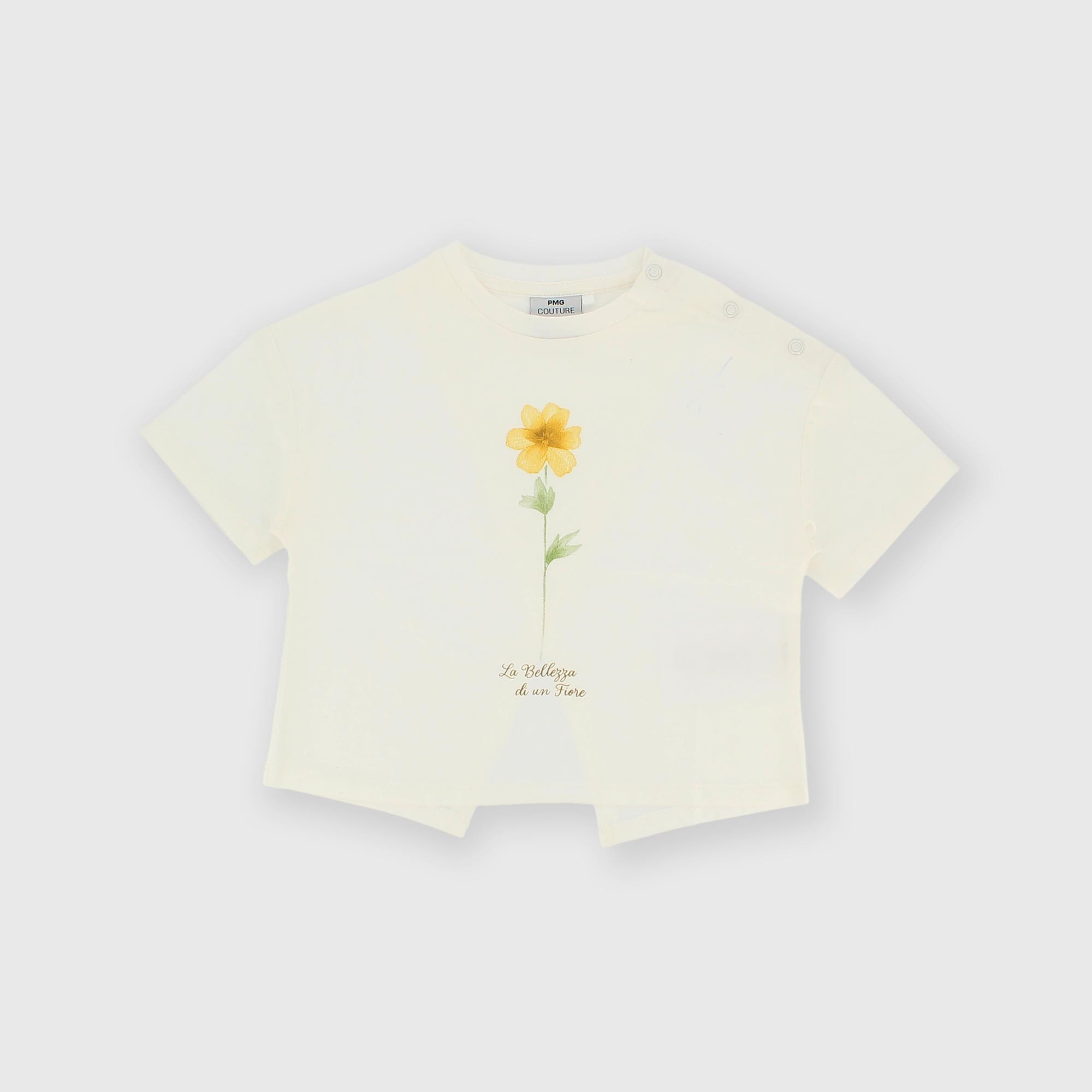 Camiseta de jersey para niña blanco