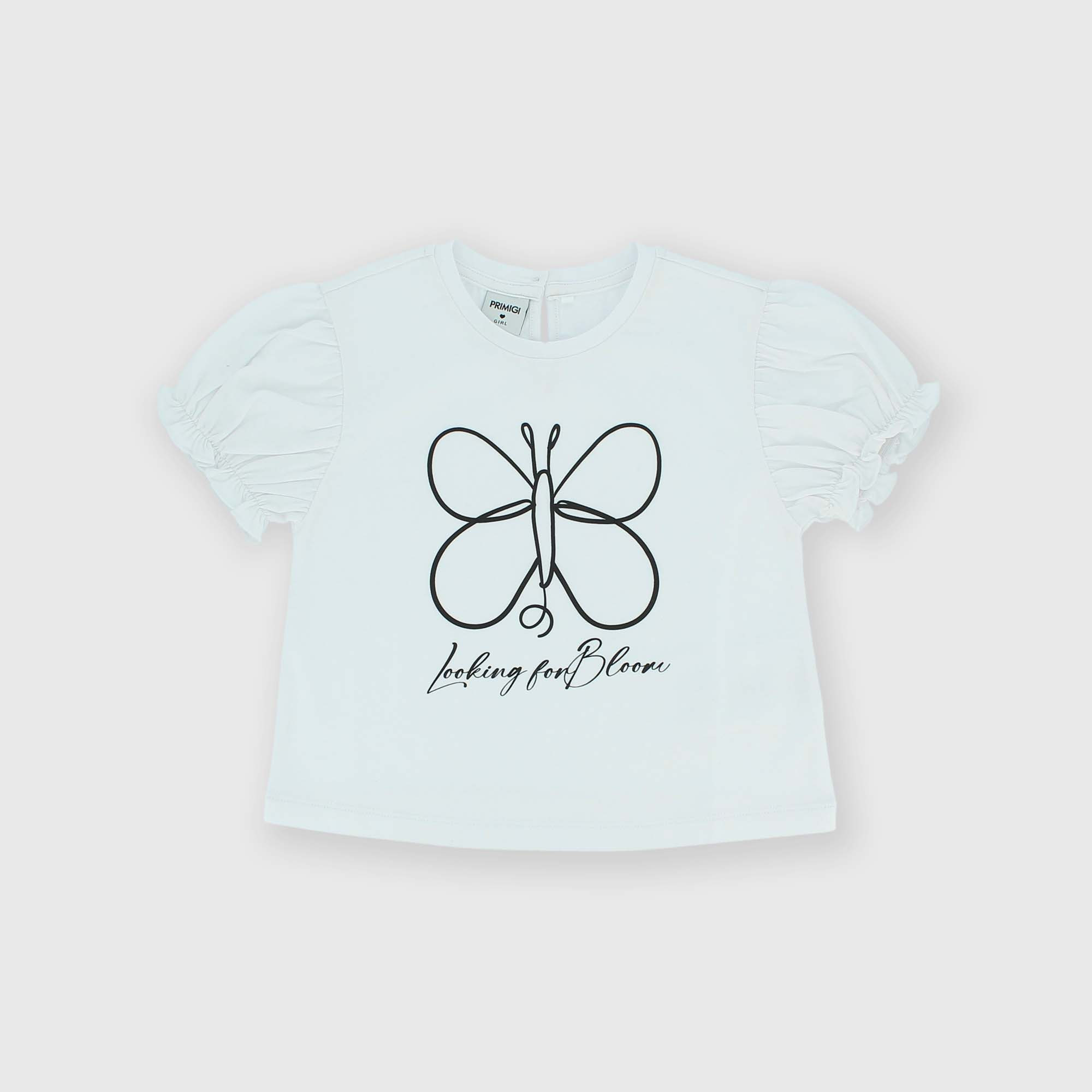 Camiseta de jersey para niña blanco