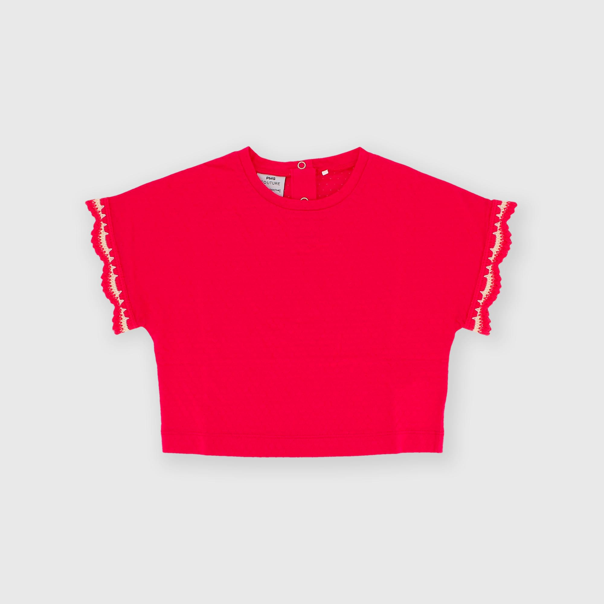 Camiseta de jersey para niña rosa