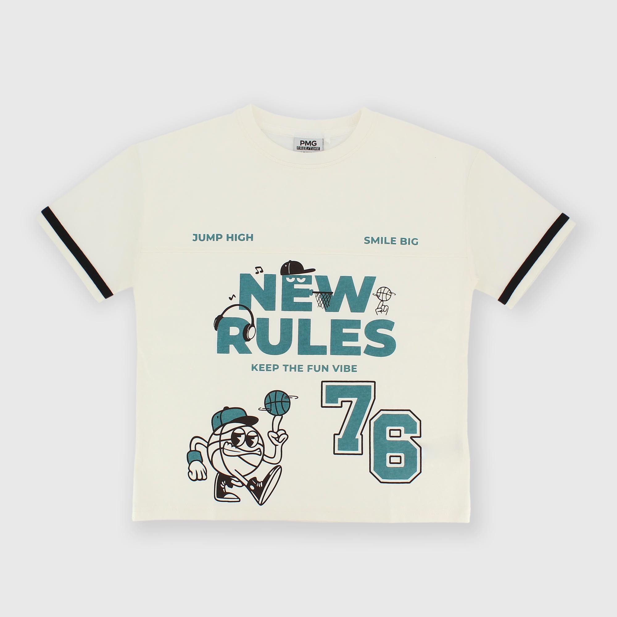 Camiseta de jersey para niño blanco