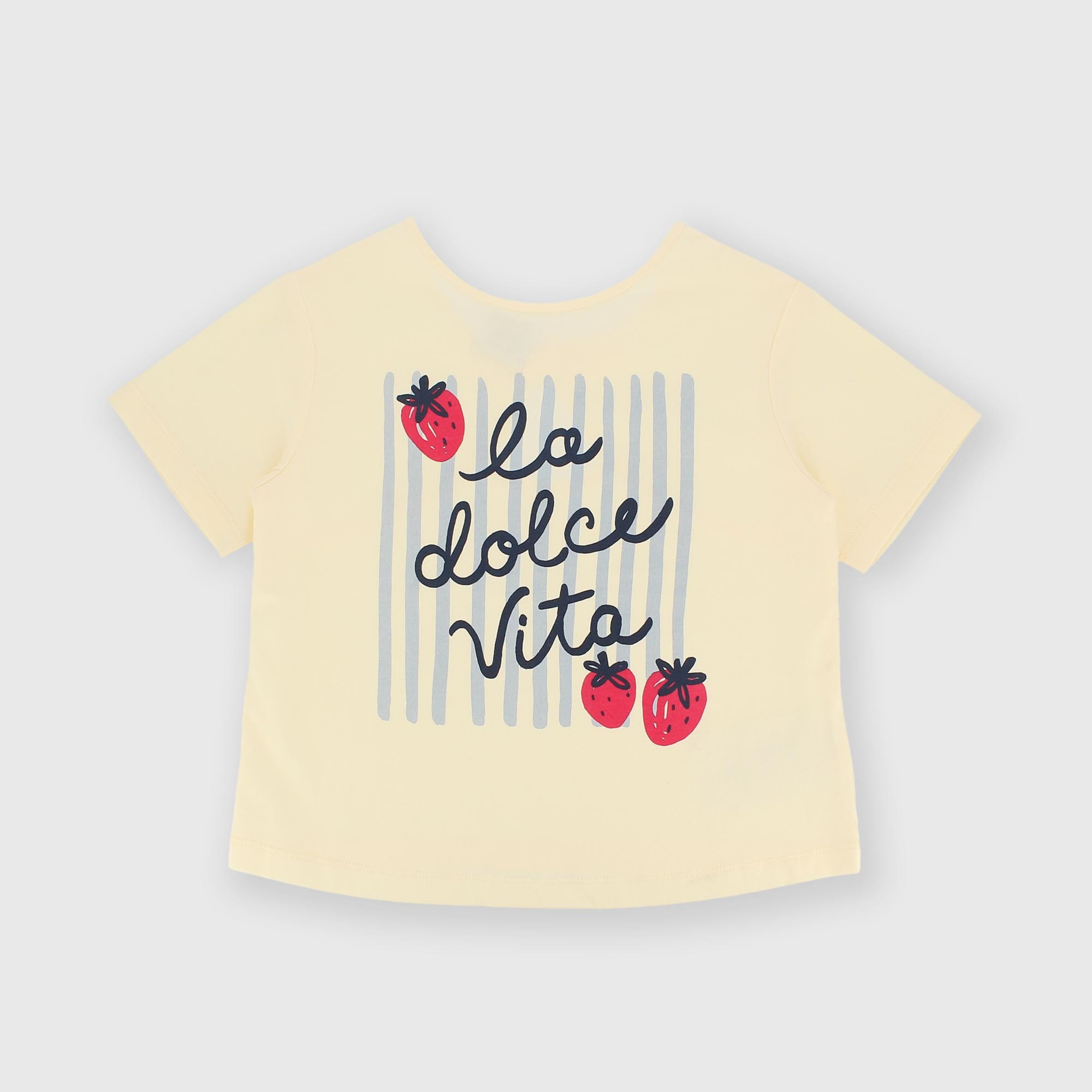 Футболка из джерси для девочки розовая