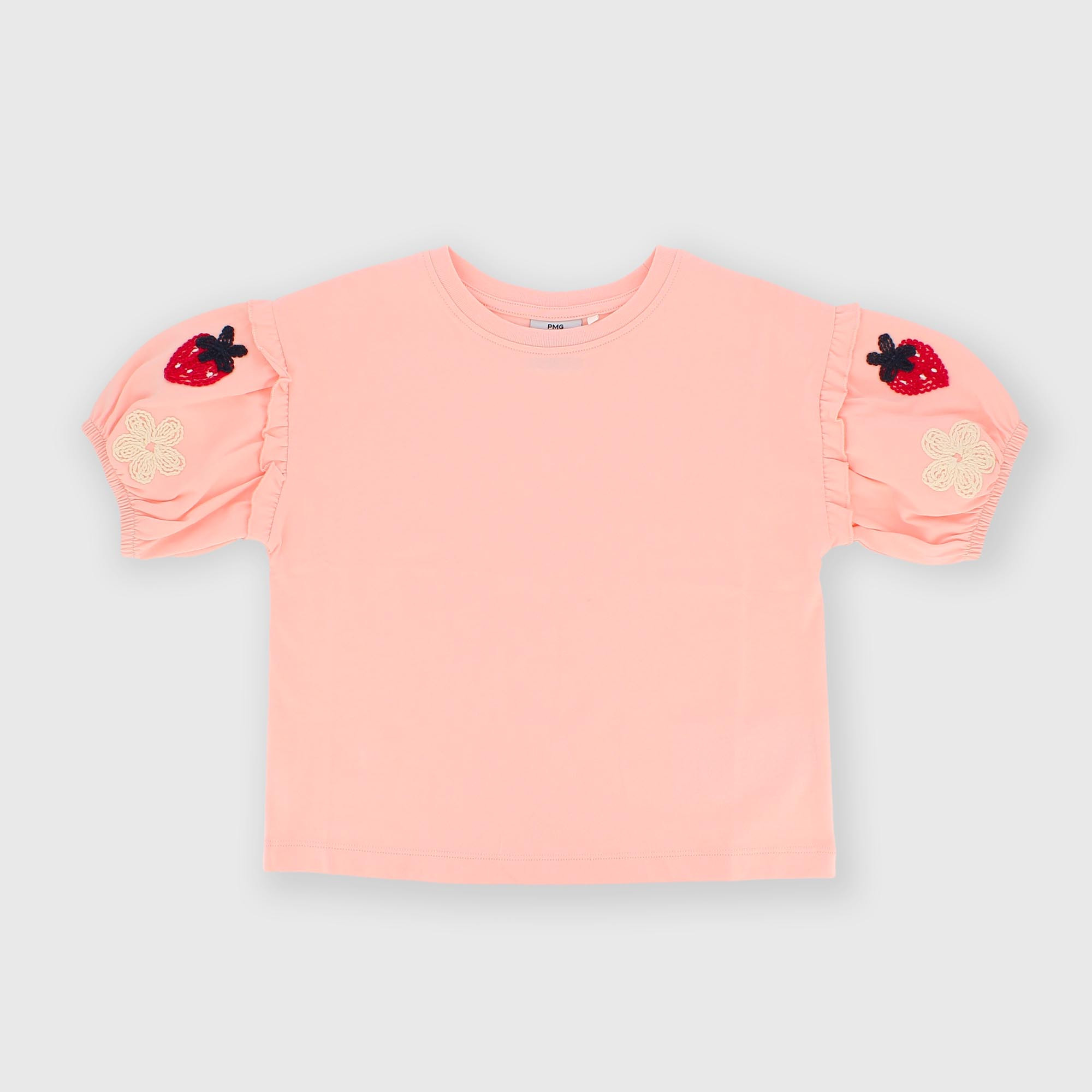 Camiseta de jersey para niña rosa