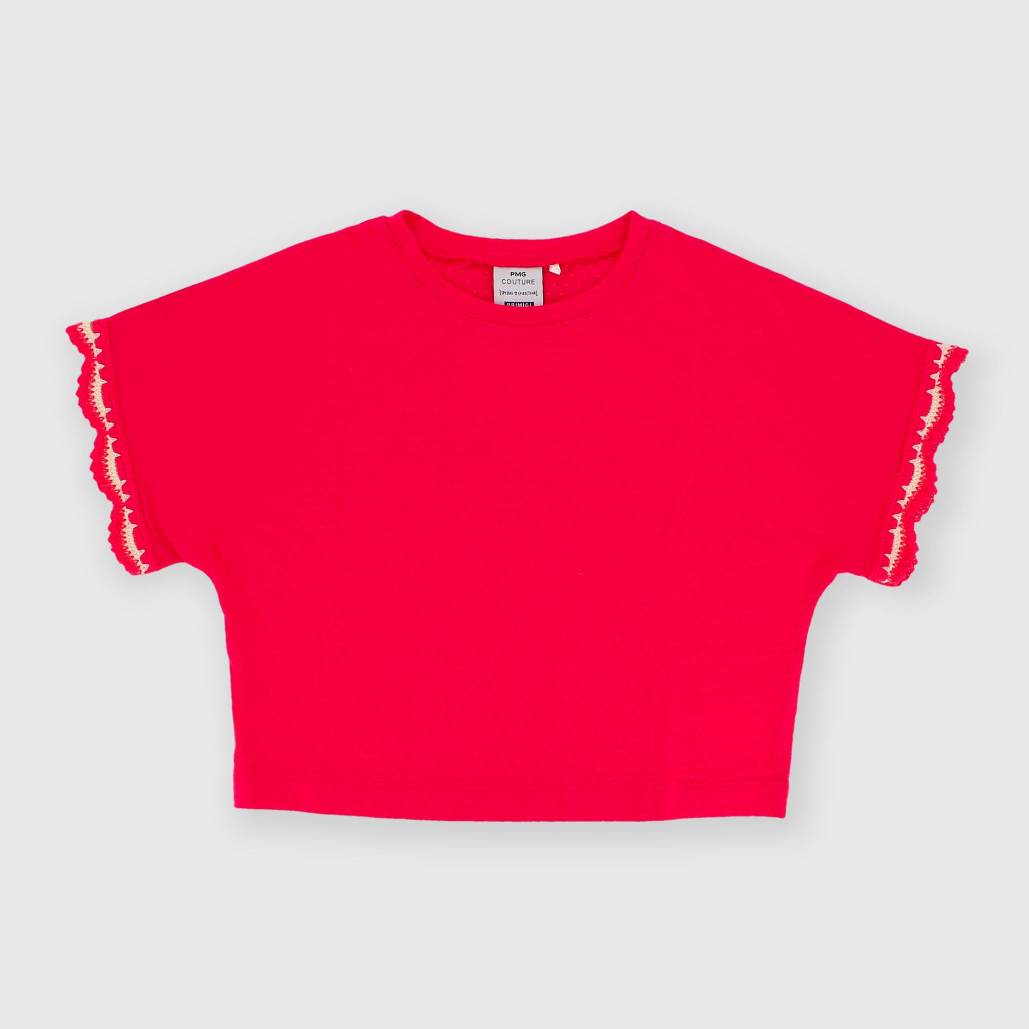 Camiseta de jersey para niña rosa