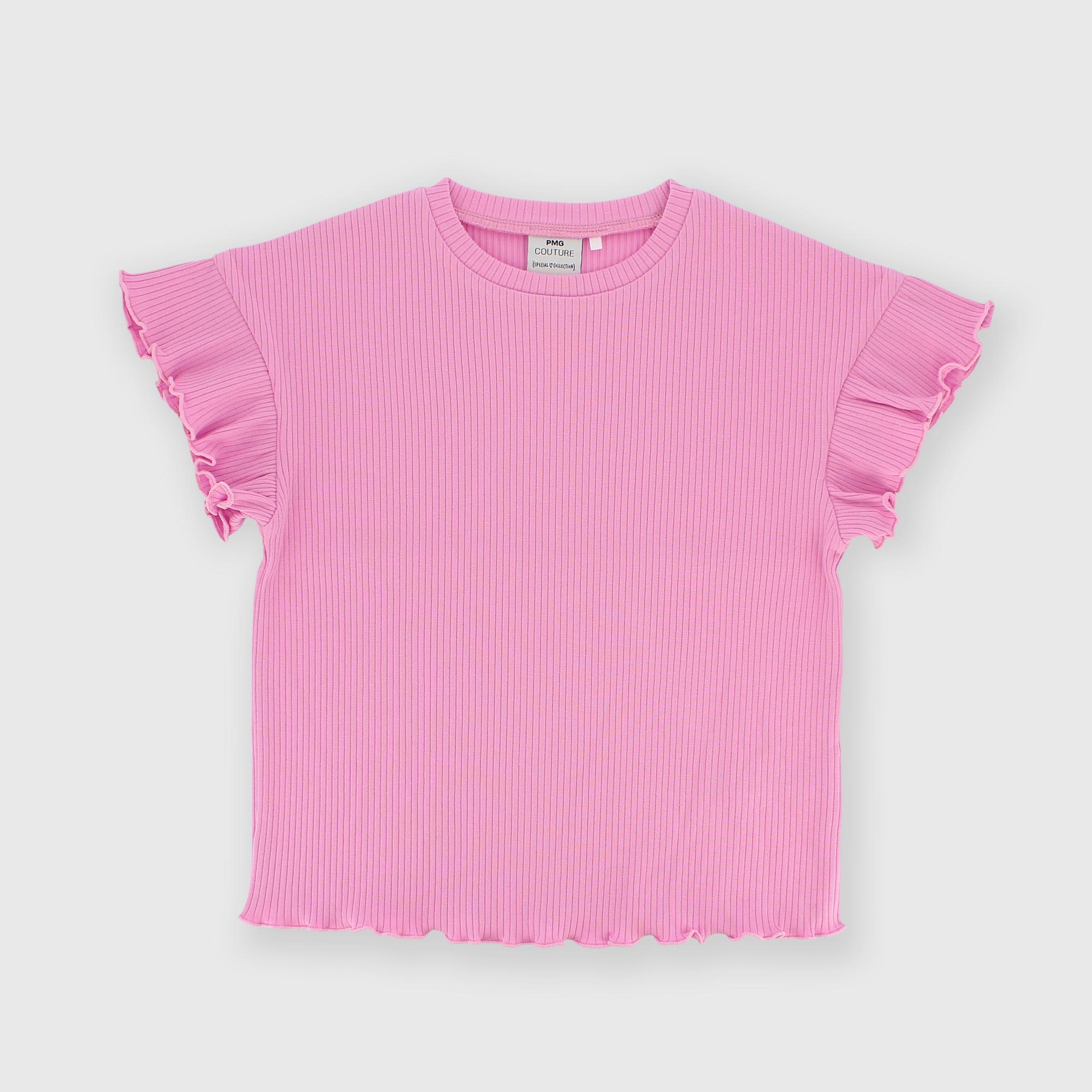 Camiseta de pana para niña rosa