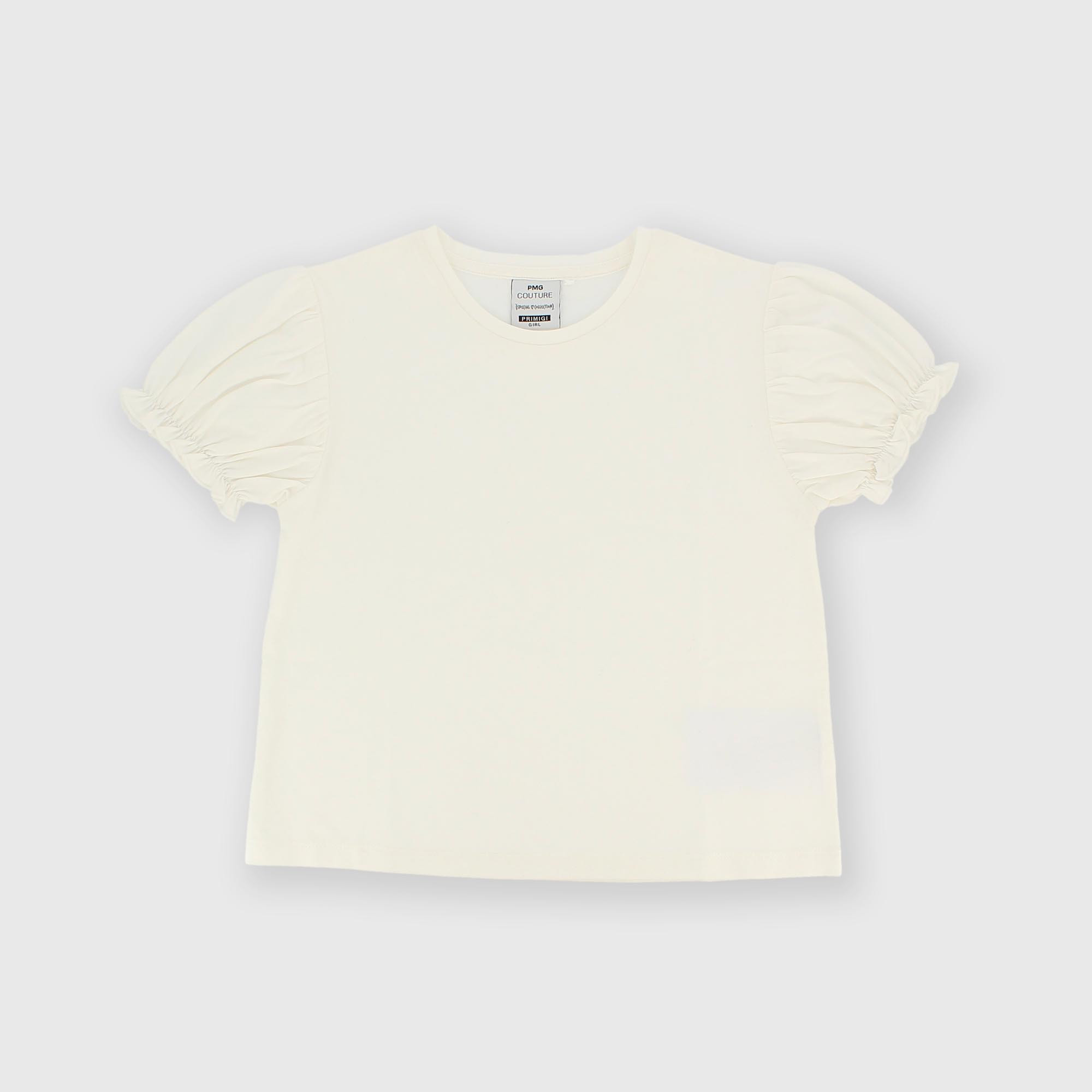 Camiseta de jersey para niña blanco