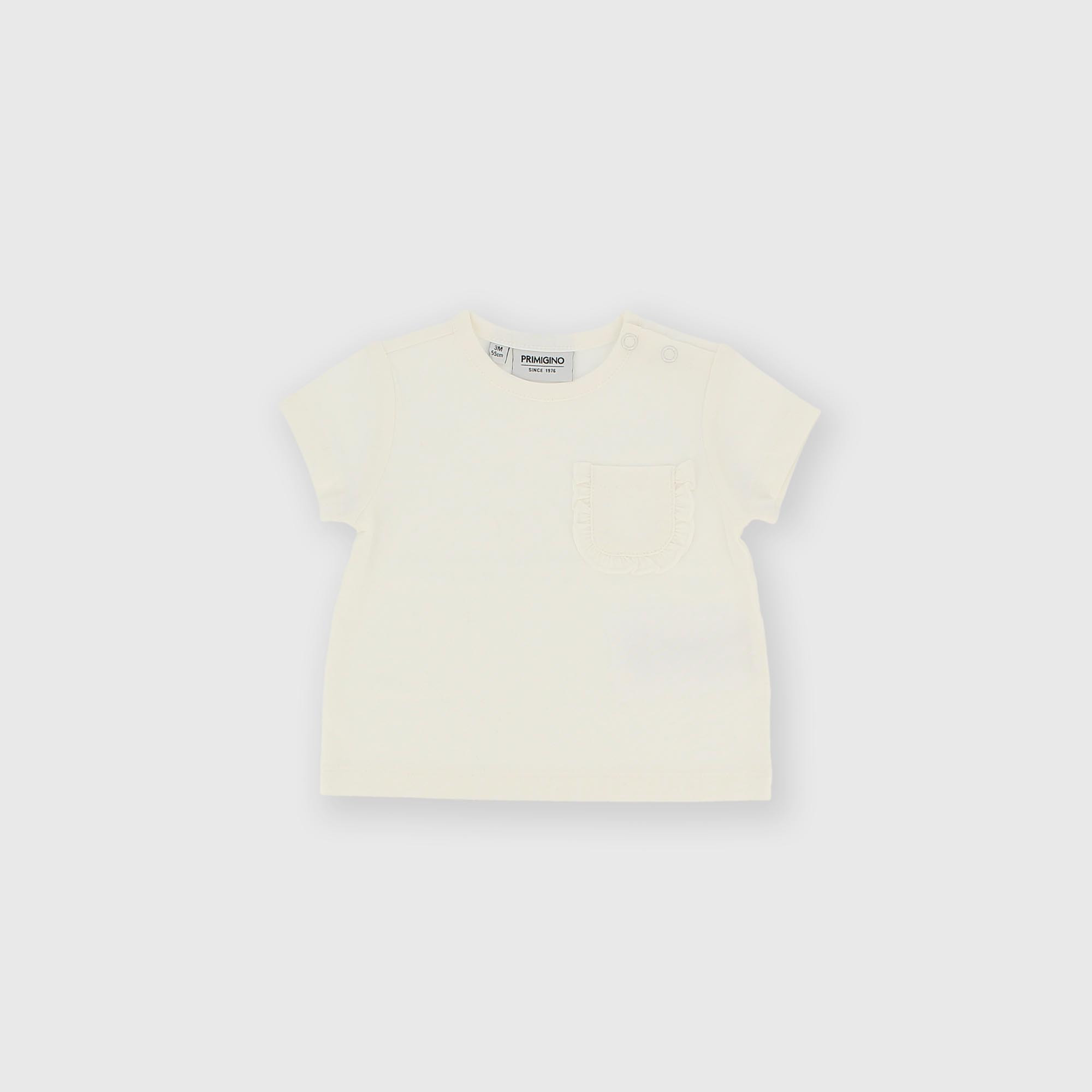 T-shirt en jersey pour fillette blanc