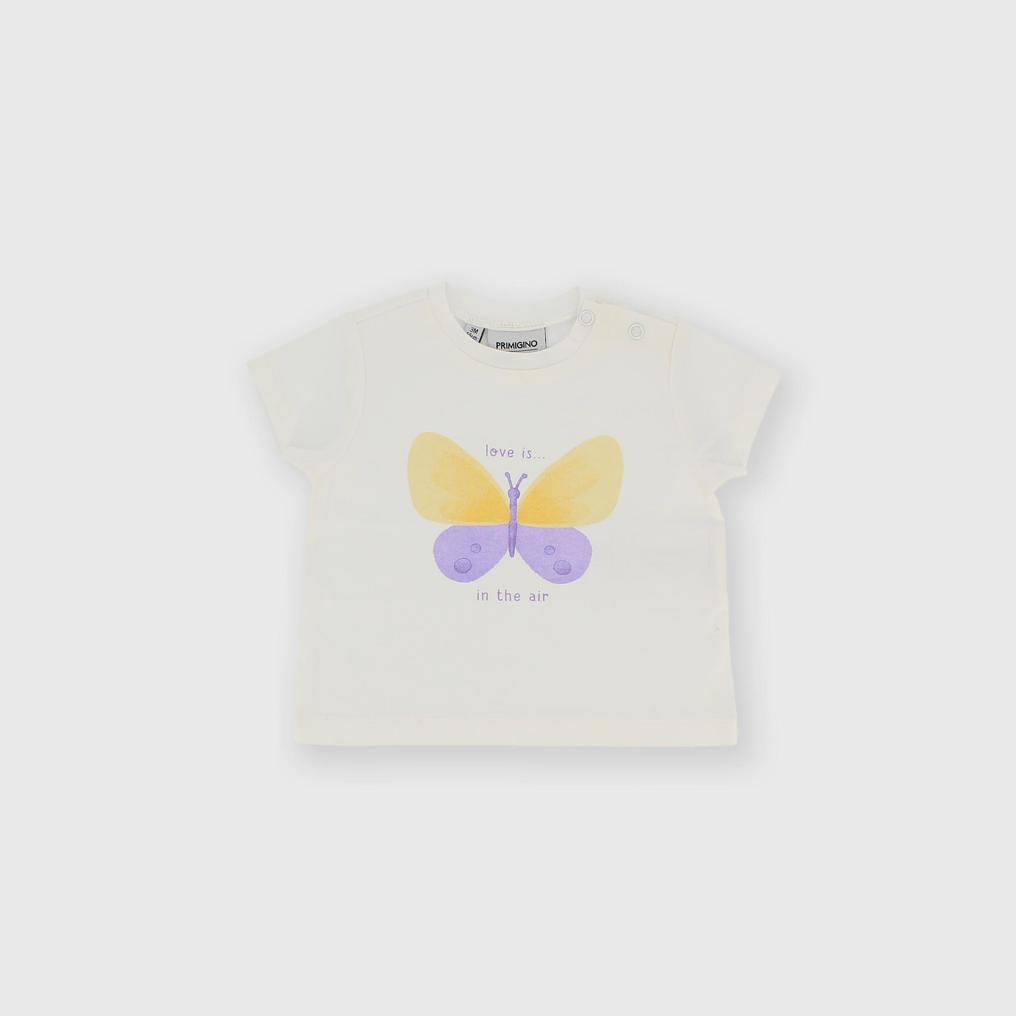 T-shirt en jersey pour fillette blanc