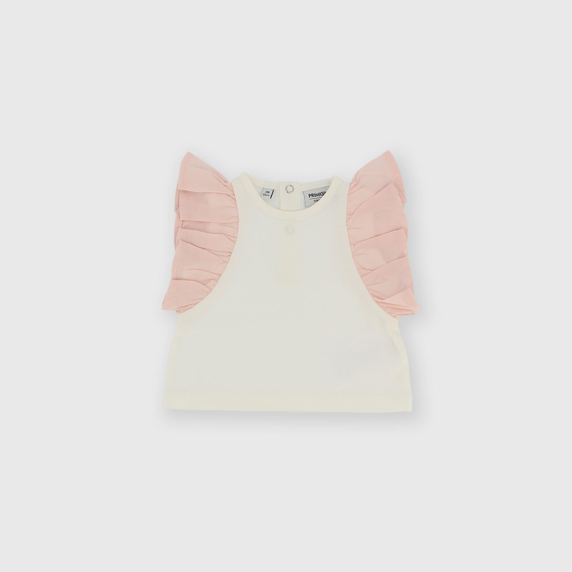 T-shirt en jersey pour fillette blanc