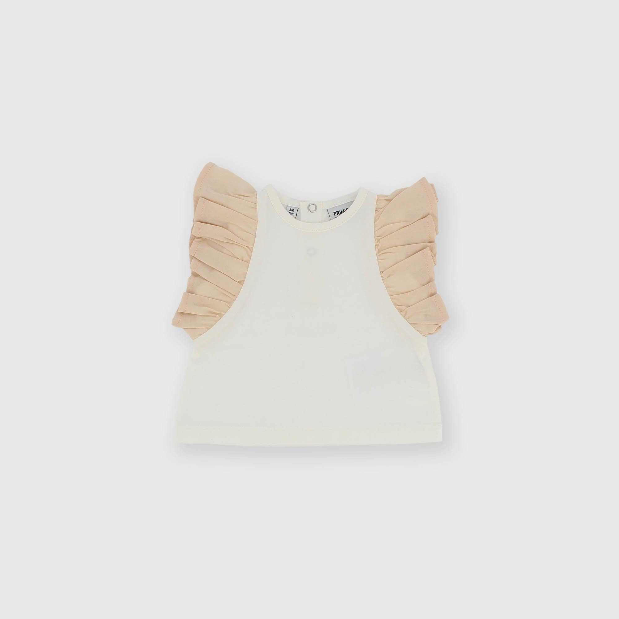 T-shirt en jersey pour fillette blanc