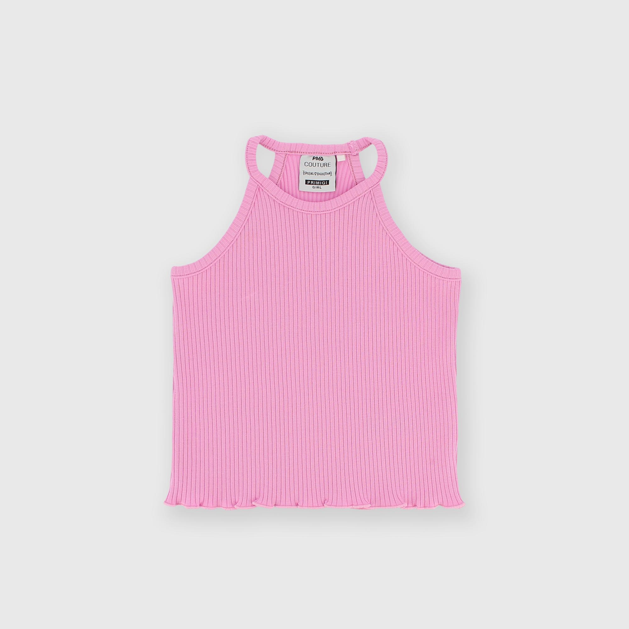 Camiseta de tirantes de pana para niña rosa