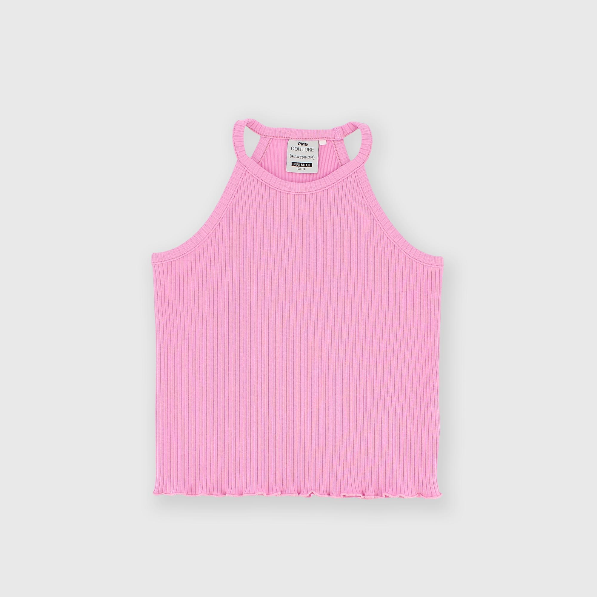 Camiseta de tirantes de pana para niña rosa