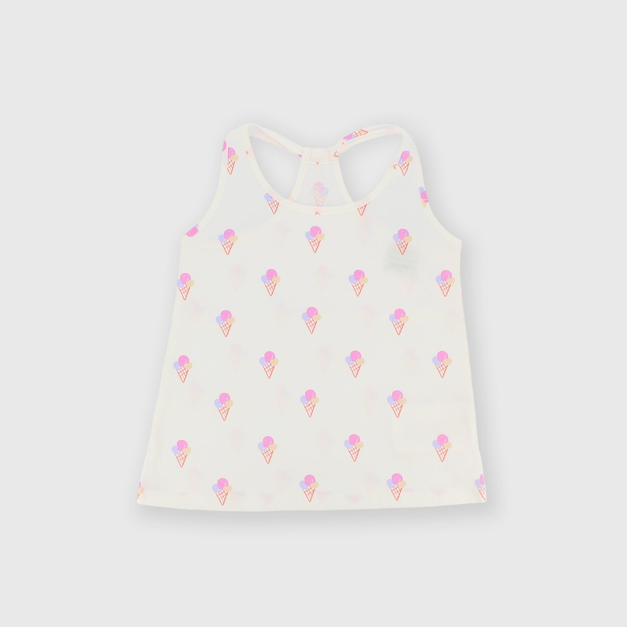 Camiseta de tirantes de jersey para niña blanco