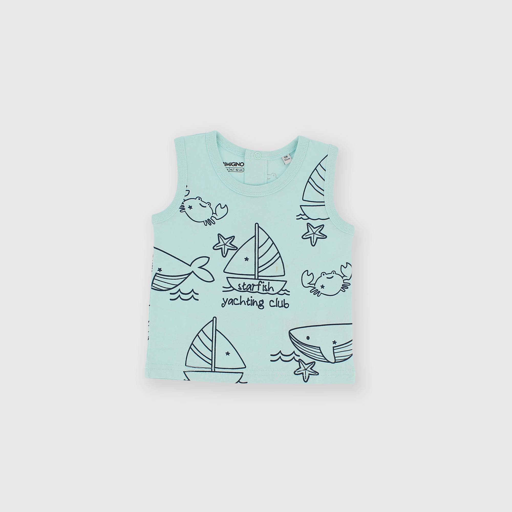 Майка из джерси для мальчика синяя