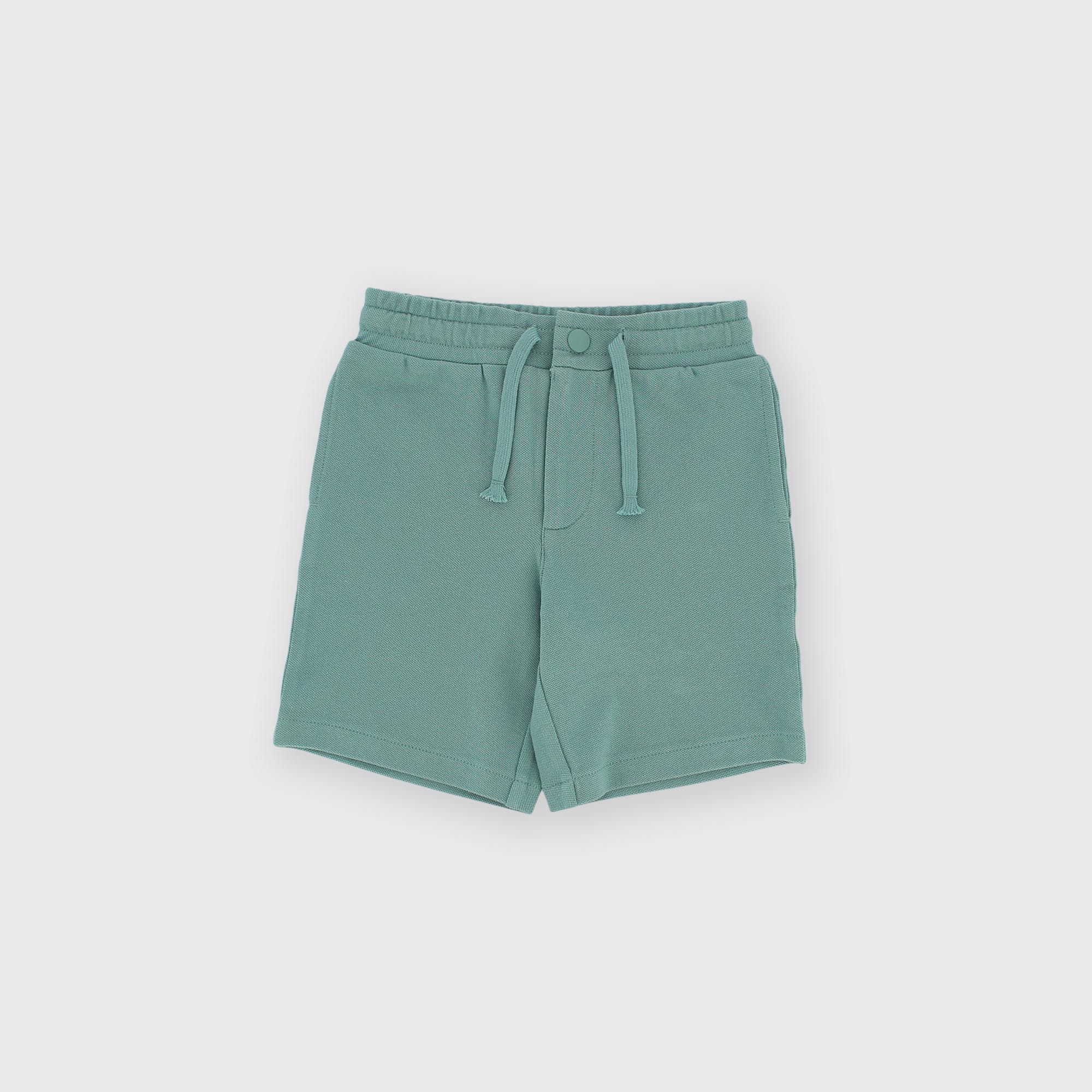 Bermudas en coton piqué pour garçon vert