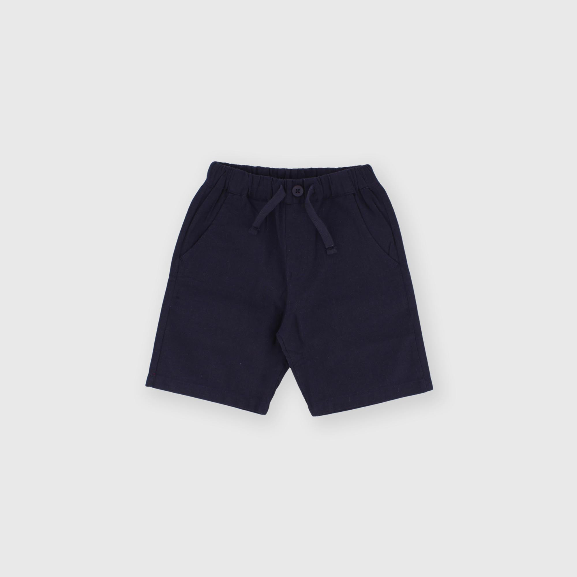 Bermuda de algodón para niño azul