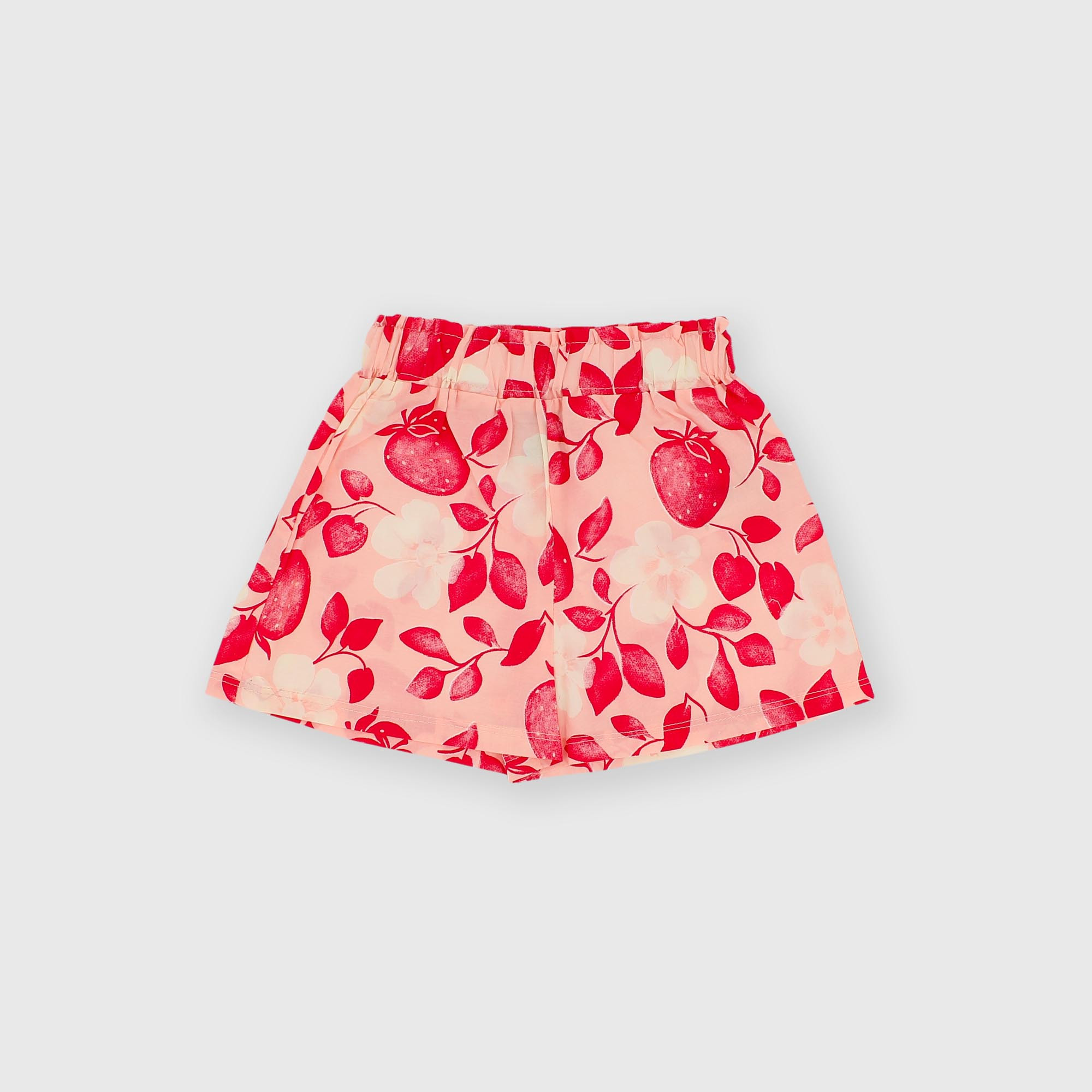 Pantalón corto de algodón para niña rosa