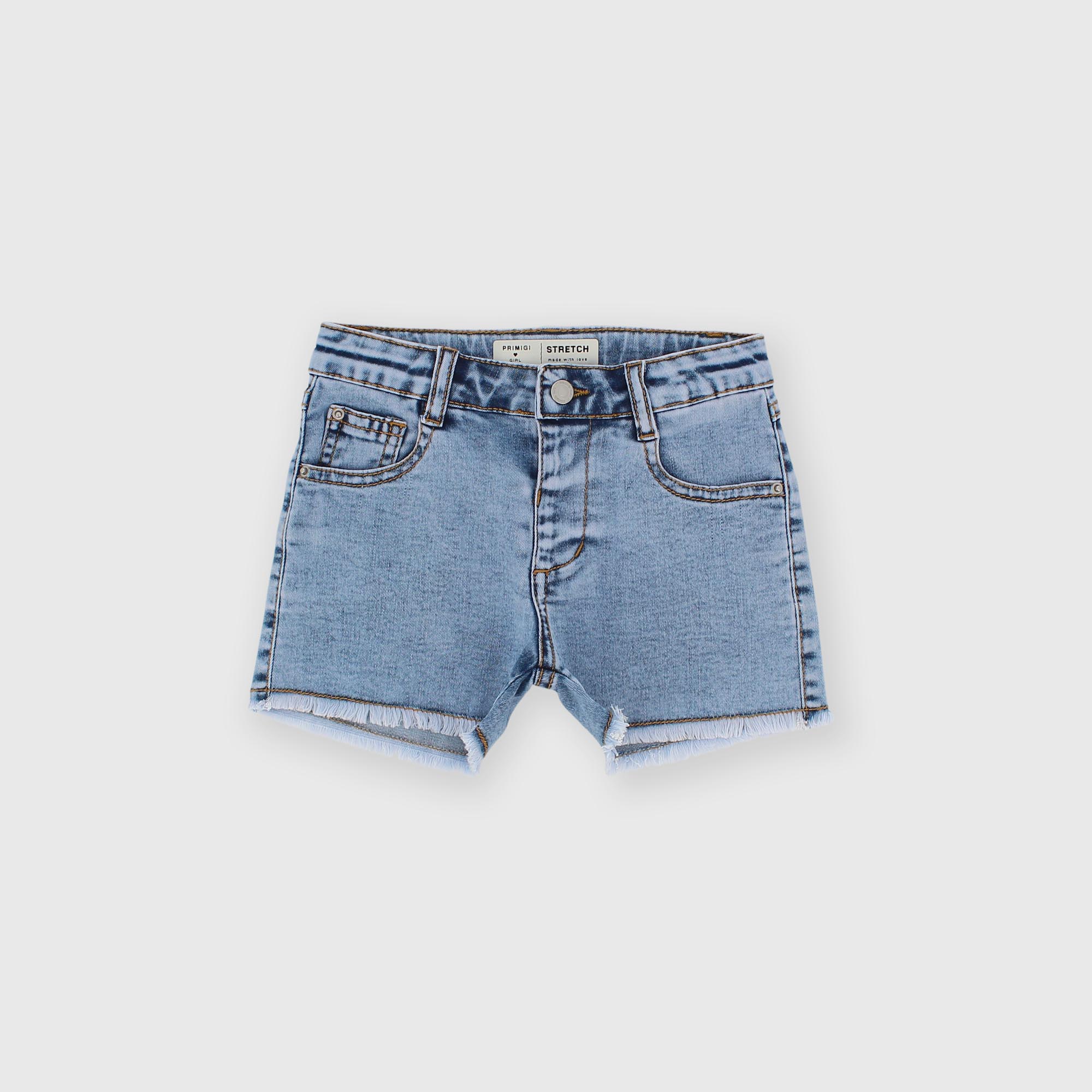 Pantalón corto de vaquero para niña azul