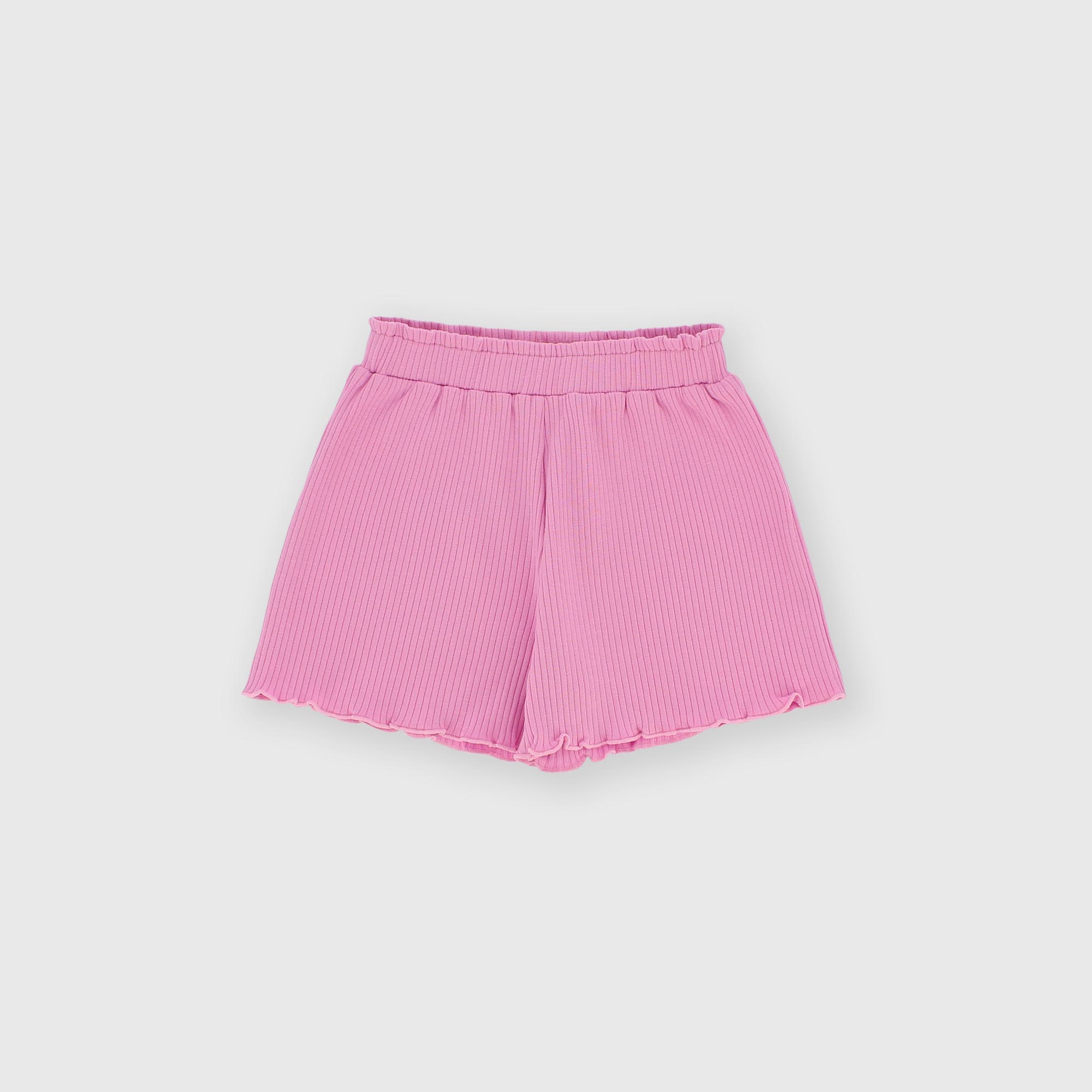 Pantalón corto de pana para niña rosa