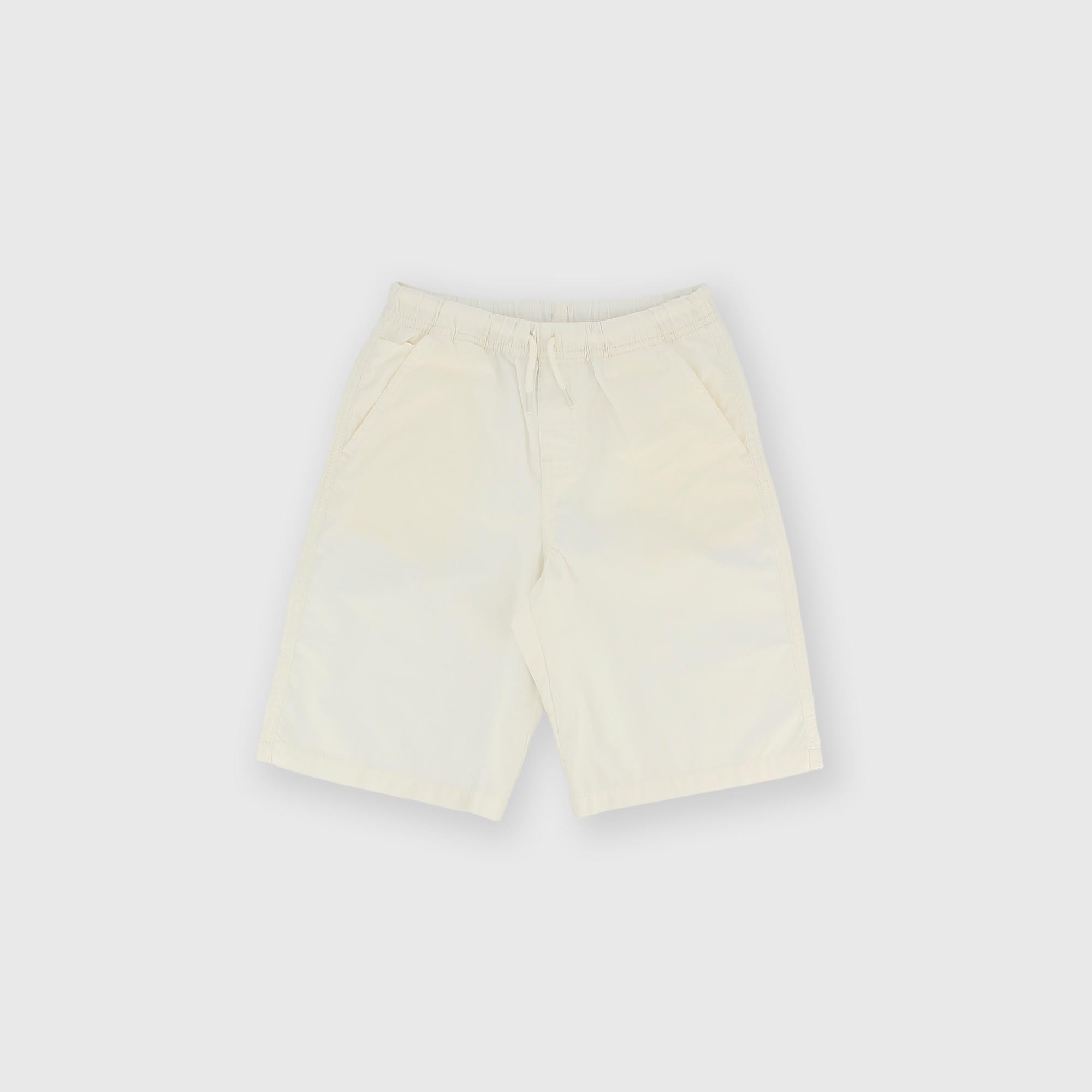 Bermuda de popelina para niño blanco