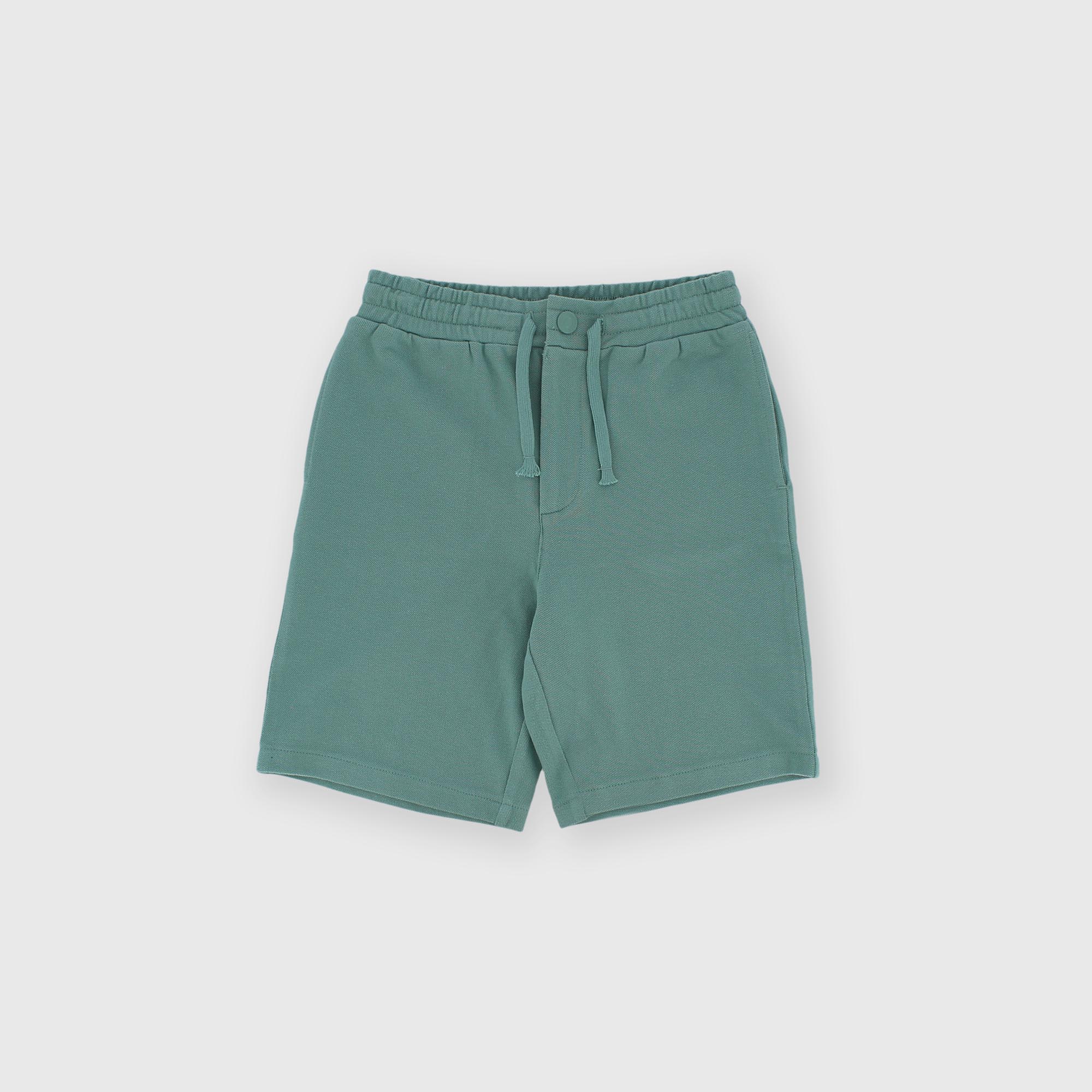 Bermudas en coton piqué pour garçon vert