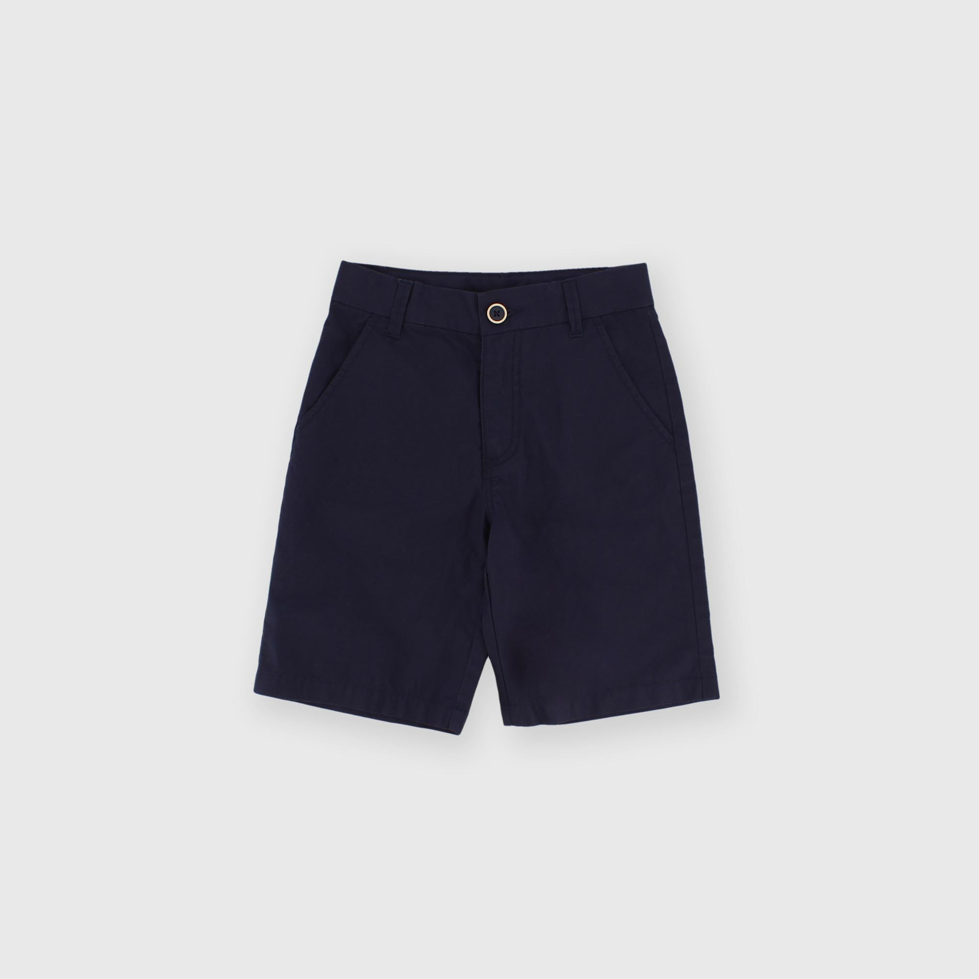 Bermuda de popelina para niño azul