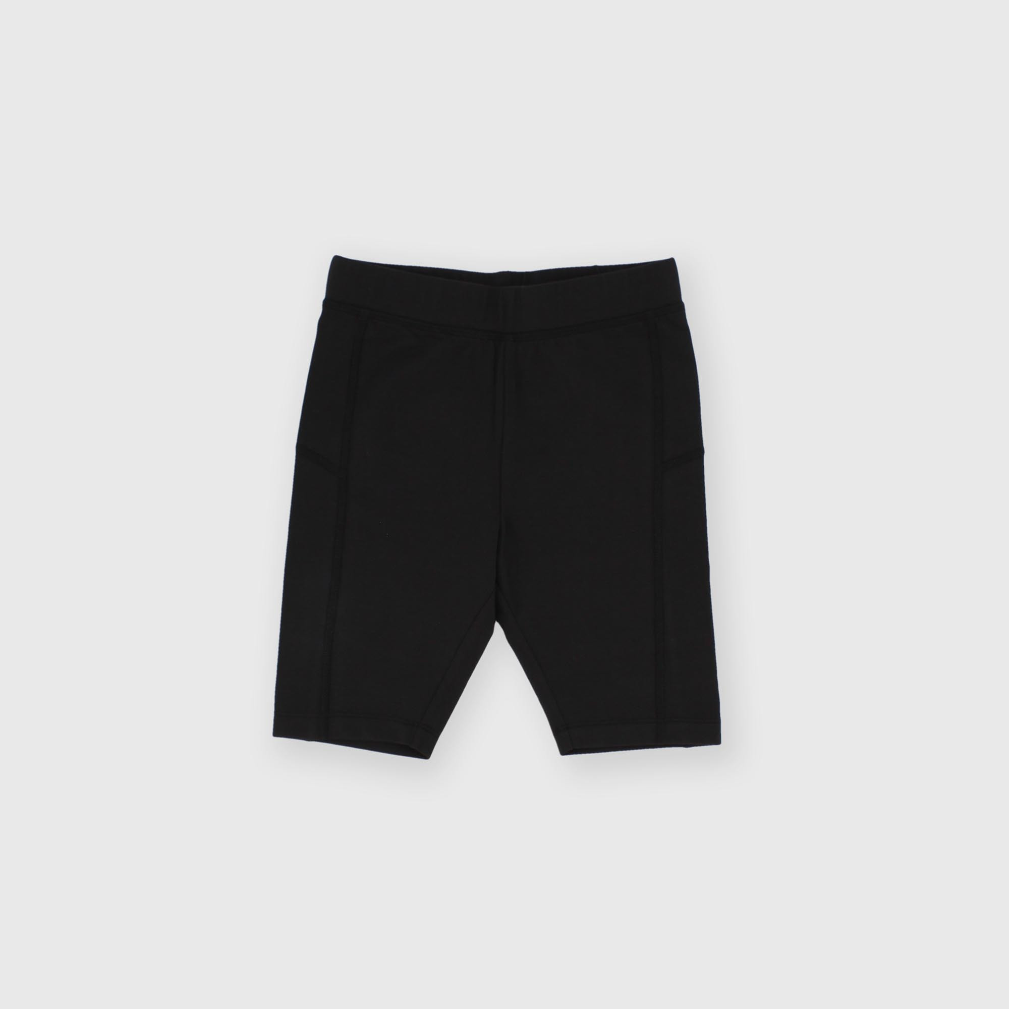 Pantalón ciclista de jersey para niña negro