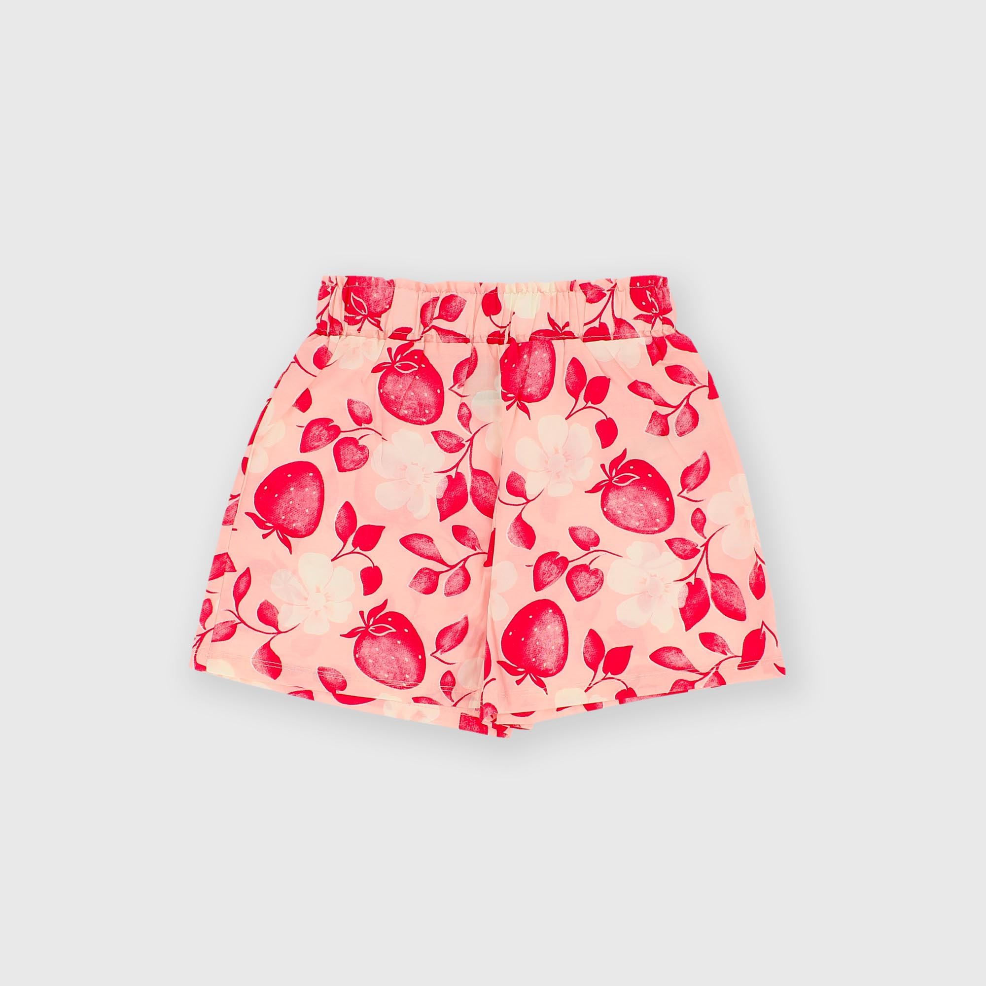 Pantalón corto de algodón para niña rosa
